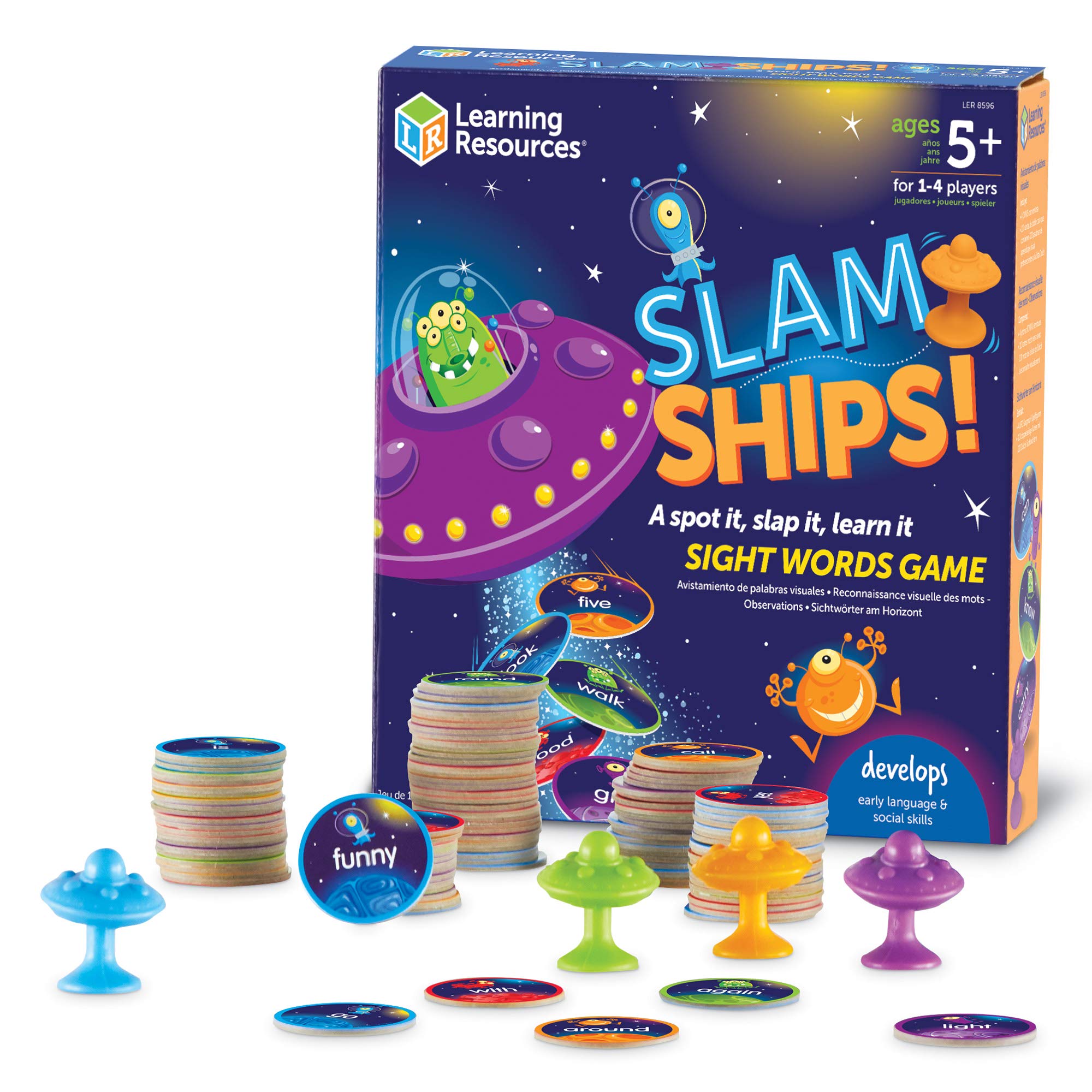Foto 2 pulgar | Juego de Palabras Slam Ships Sight Words para Niños de más de 5 Años - Venta Internacional