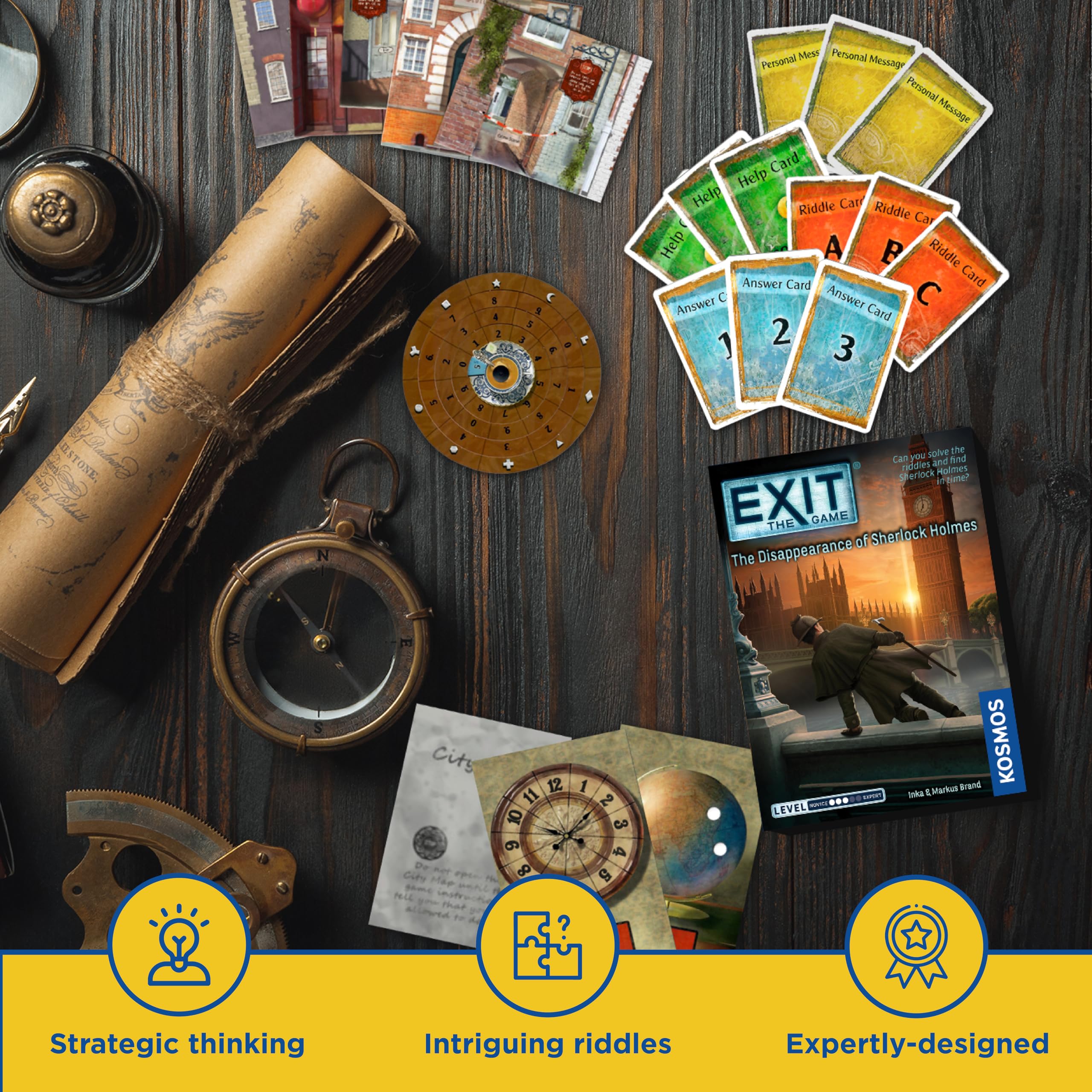 Foto 7 pulgar | Juego de Mesa Thames & Kosmos Exit: La Desaparición De Sherlock Holmes - Venta Internacional