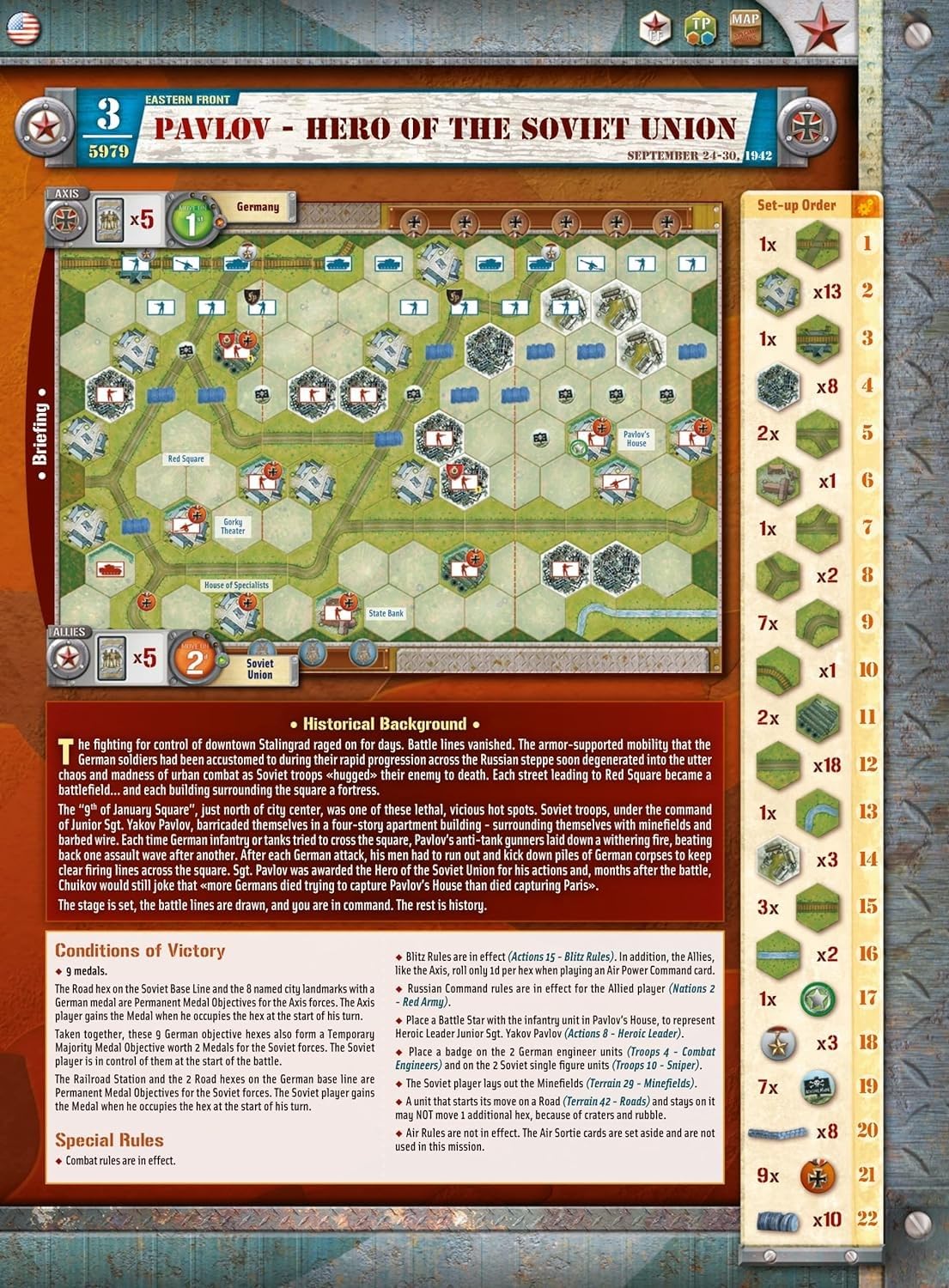 Foto 5 pulgar | Juego de Estrategia Days Of Wonder Memoir '44 Sword Of Stalingrad - Venta Internacional