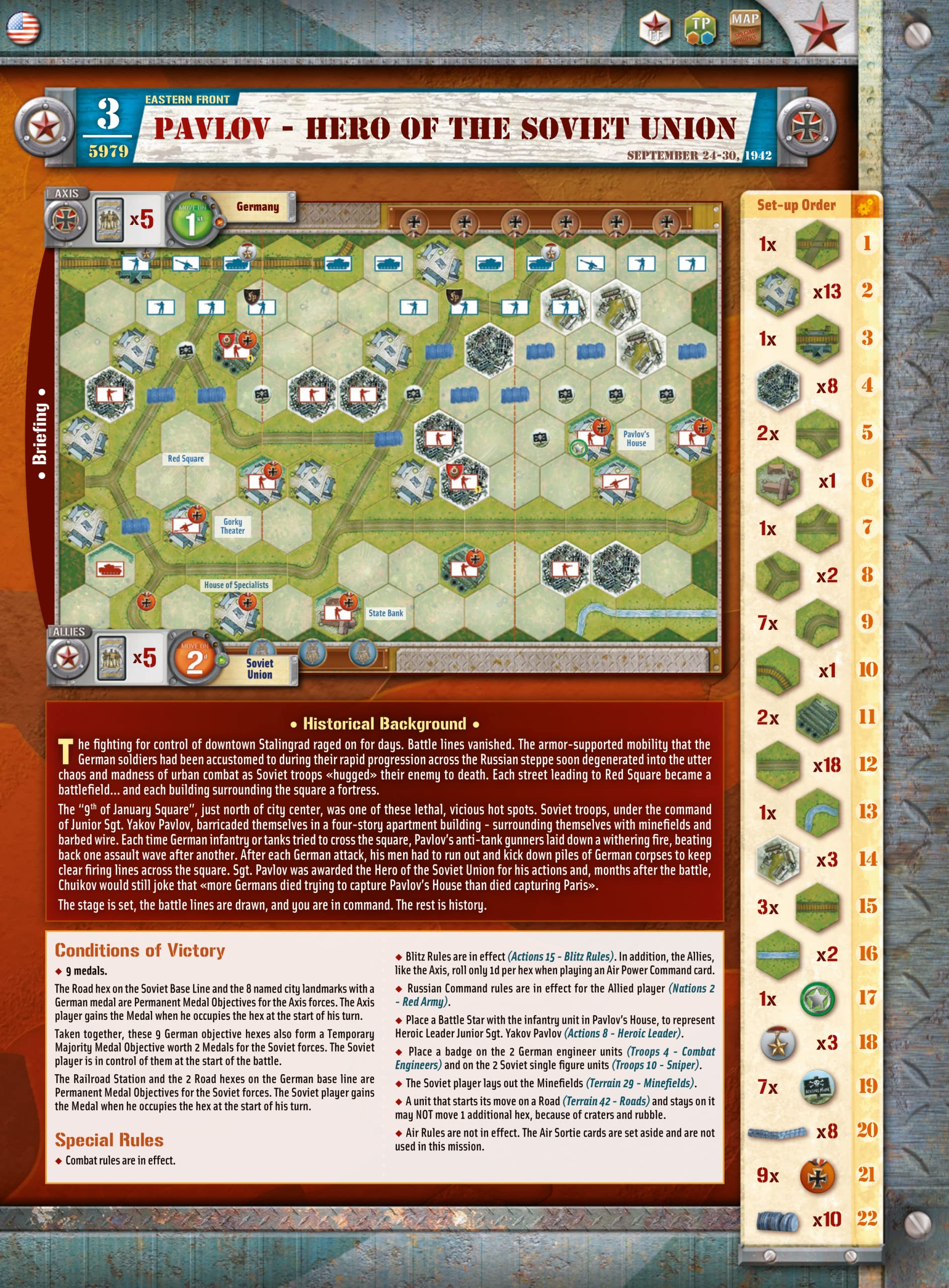 Foto 7 pulgar | Juego de Estrategia Days Of Wonder Memoir '44 Sword Of Stalingrad - Venta Internacional