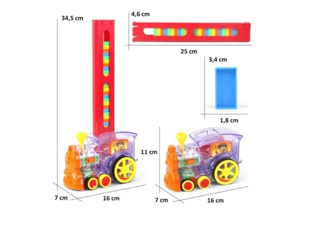 Foto 3 pulgar | Coche Electrónico Toy Domino Train Token Para Niños - Venta Internacional