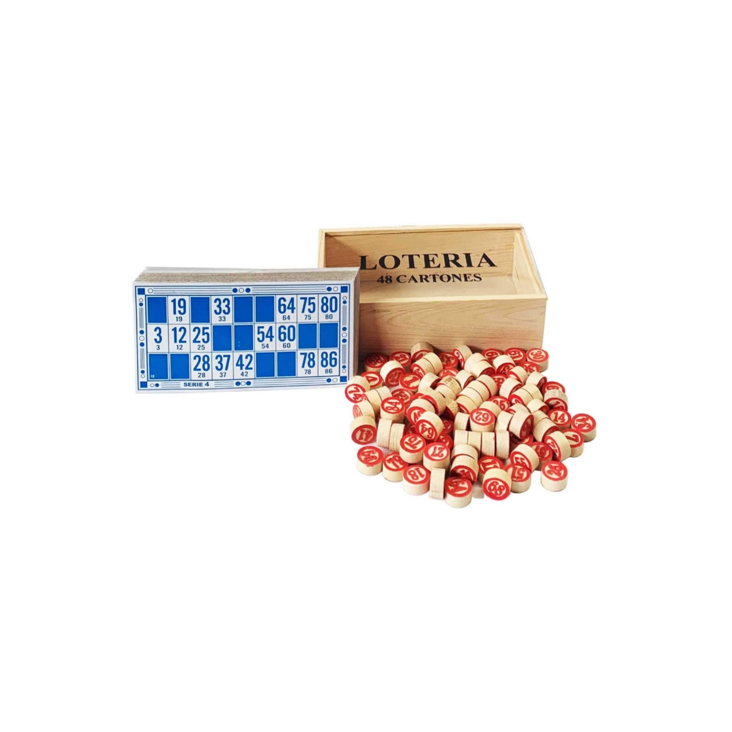 Foto 2 pulgar | Juego De Bingo Lotto En Caja Con 48 Tarjetas Diferentes - Venta Internacional.