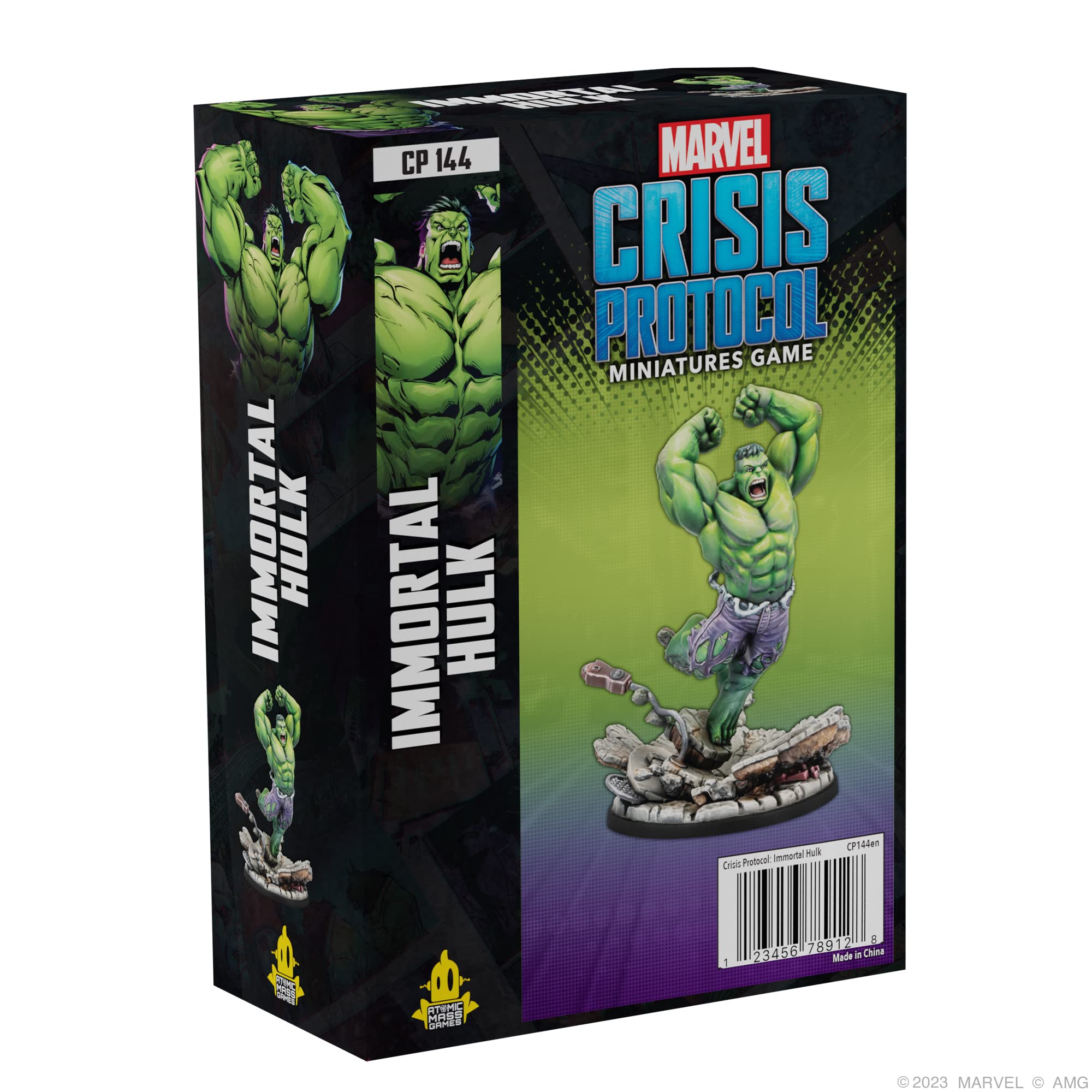 Foto 2 pulgar | Juego de Batalla en Miniaturas Atomic Mass Marvel Crisis Protocol Hulk - Venta Internacional