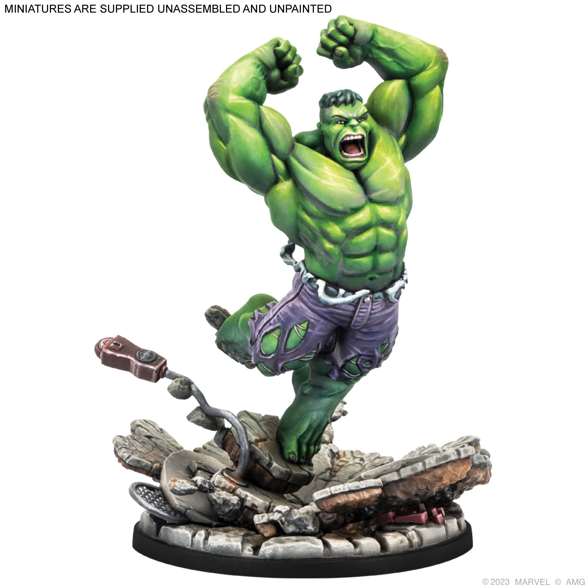 Foto 3 pulgar | Juego de Batalla en Miniaturas Atomic Mass Marvel Crisis Protocol Hulk - Venta Internacional