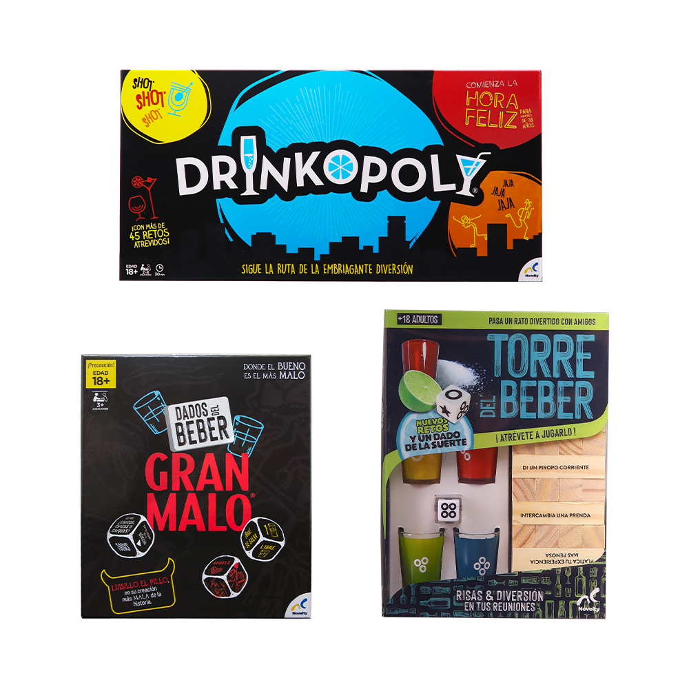 Combo Juegos De Mesa Familiares Noivelty