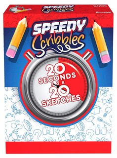 Foto 1 | Juego De Dibujo Pressman Speedy Scribbles 20 Segundos Para 4 A 8 Jugadores - Venta Internacional.