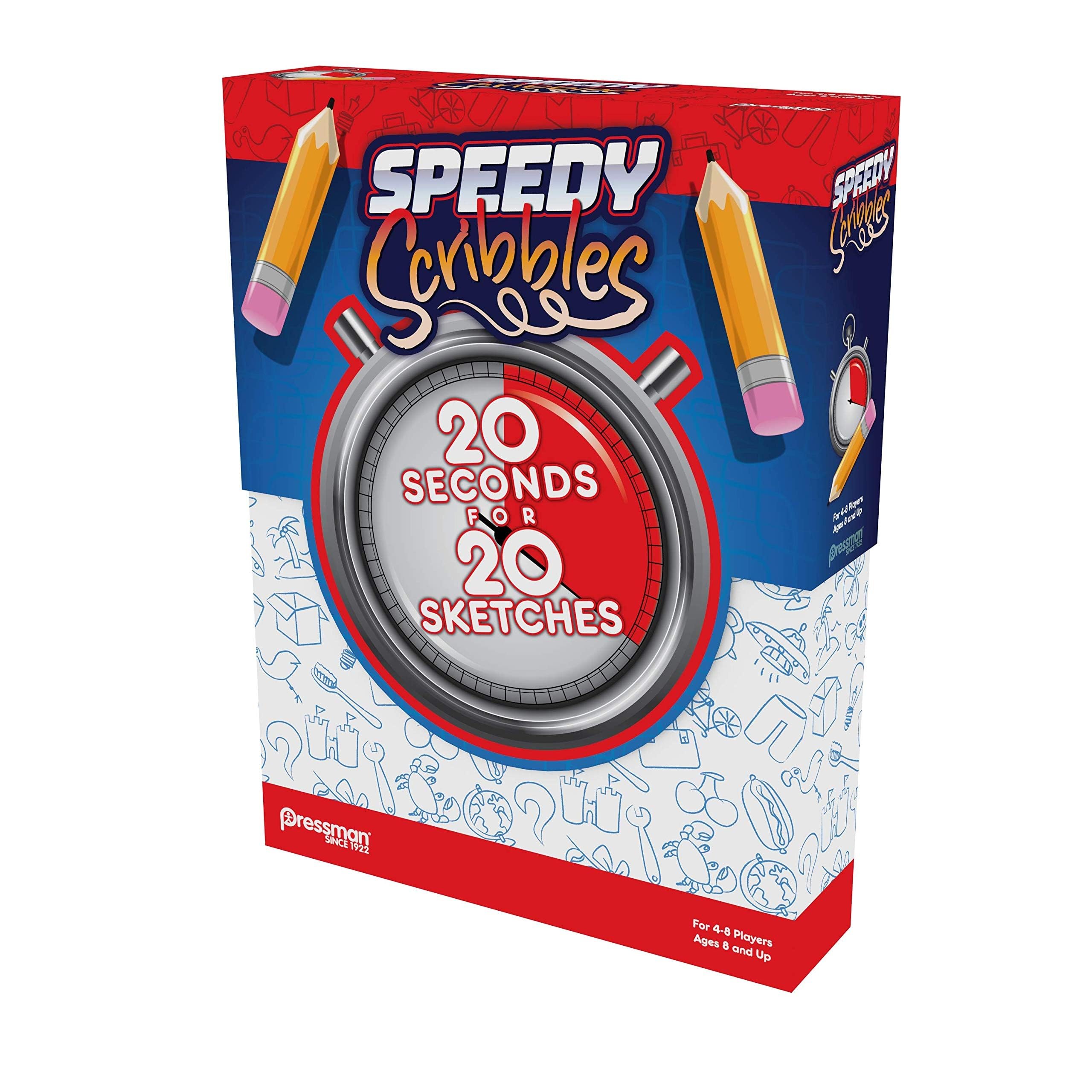 Foto 5 pulgar | Juego De Dibujo Pressman Speedy Scribbles 20 Segundos Para 4 A 8 Jugadores - Venta Internacional.