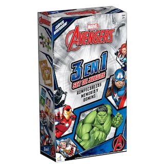 Foto 1 | Set De Juegos 3 En 1 Para Niños De Avengers Novelty