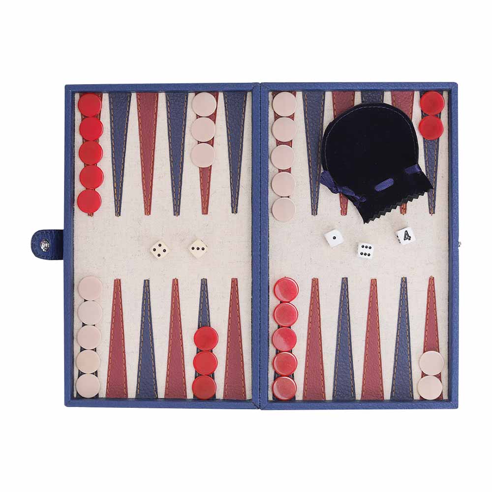 Backgammon Frengie Chico Estuche Curpiel