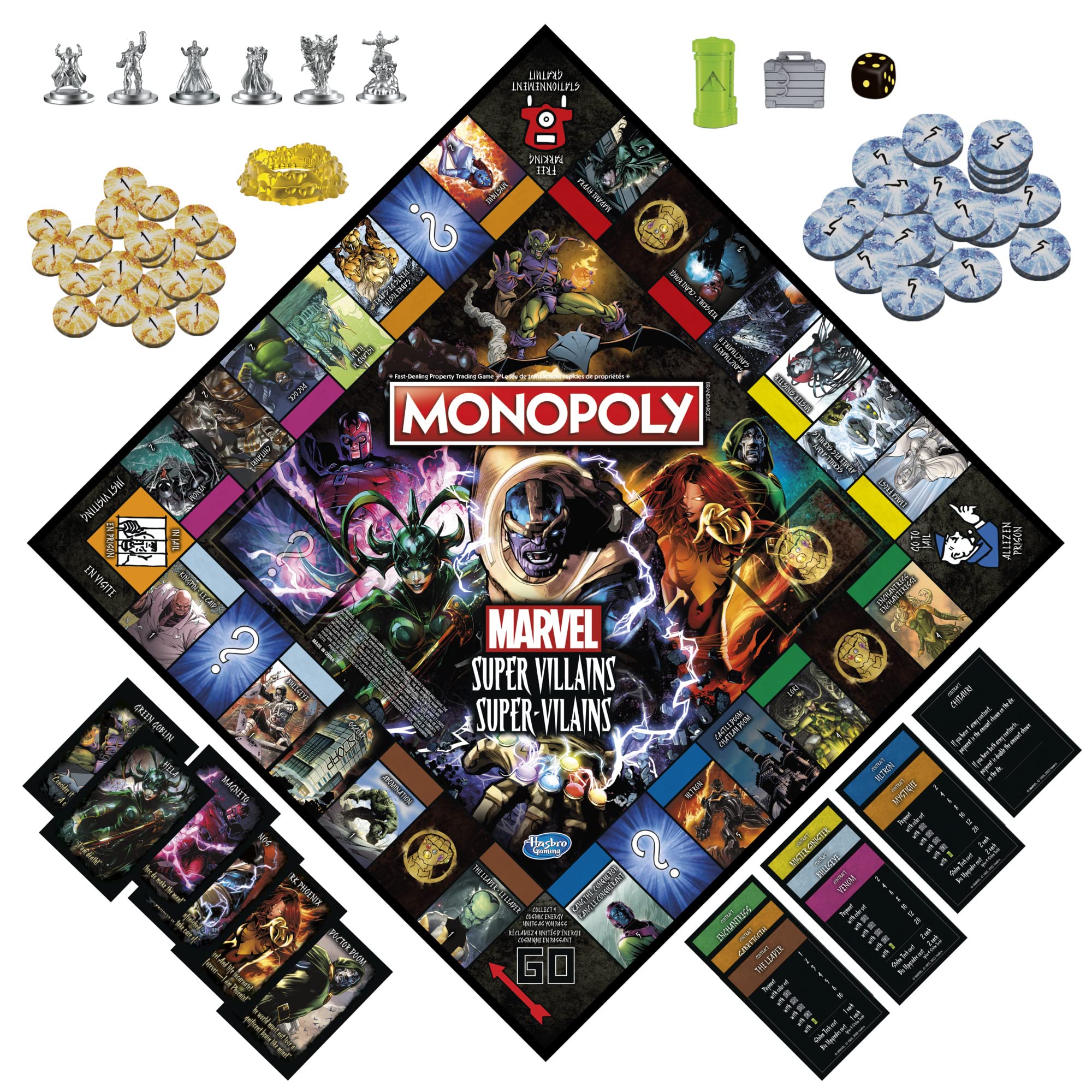 Foto 3 pulgar | Juego De Mesa Monopoly Marvel Super Villains Edition - Venta Internacional.