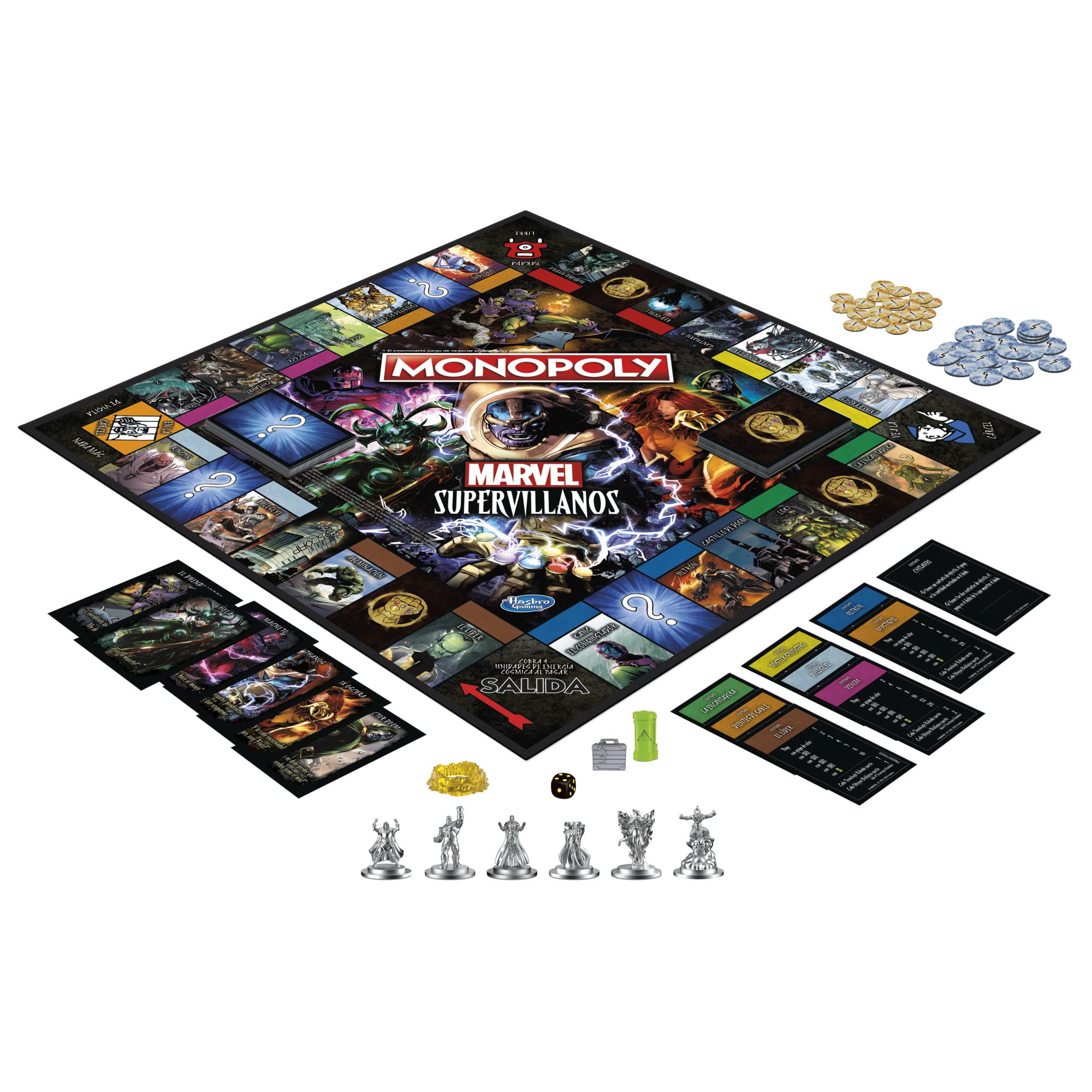 Foto 4 | Juego De Mesa Monopoly Marvel Super Villains Edition - Venta Internacional.