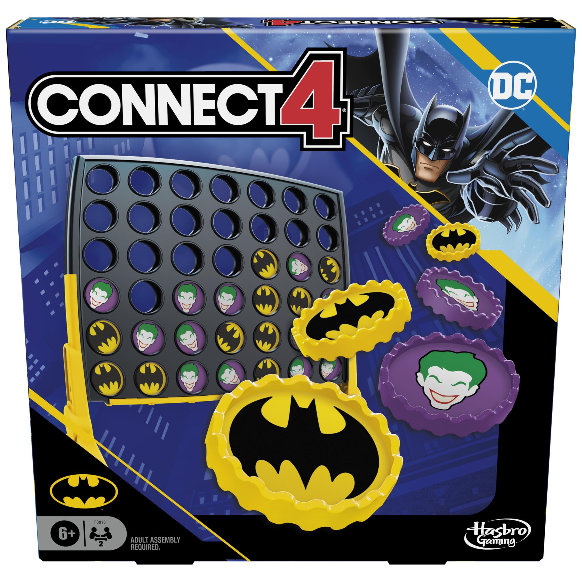 Juego De Mesa Hasbro Gaming Connect 4 Batman | Más De 6 Años - Venta Internacional.
