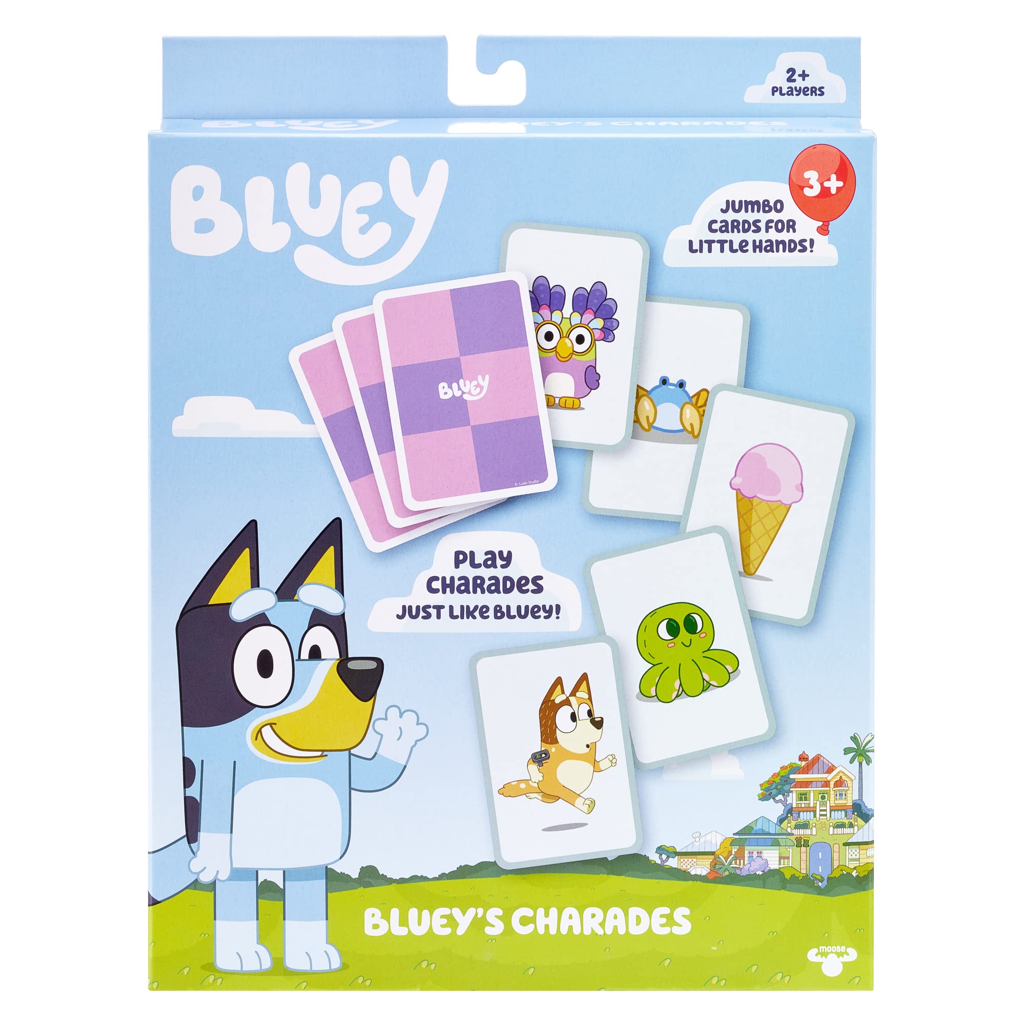 Foto 2 pulgar | Charades Game Bluey Con 60 Cartas De Gran Tamaño Para Más De 2 Jugadores - Venta Internacional.