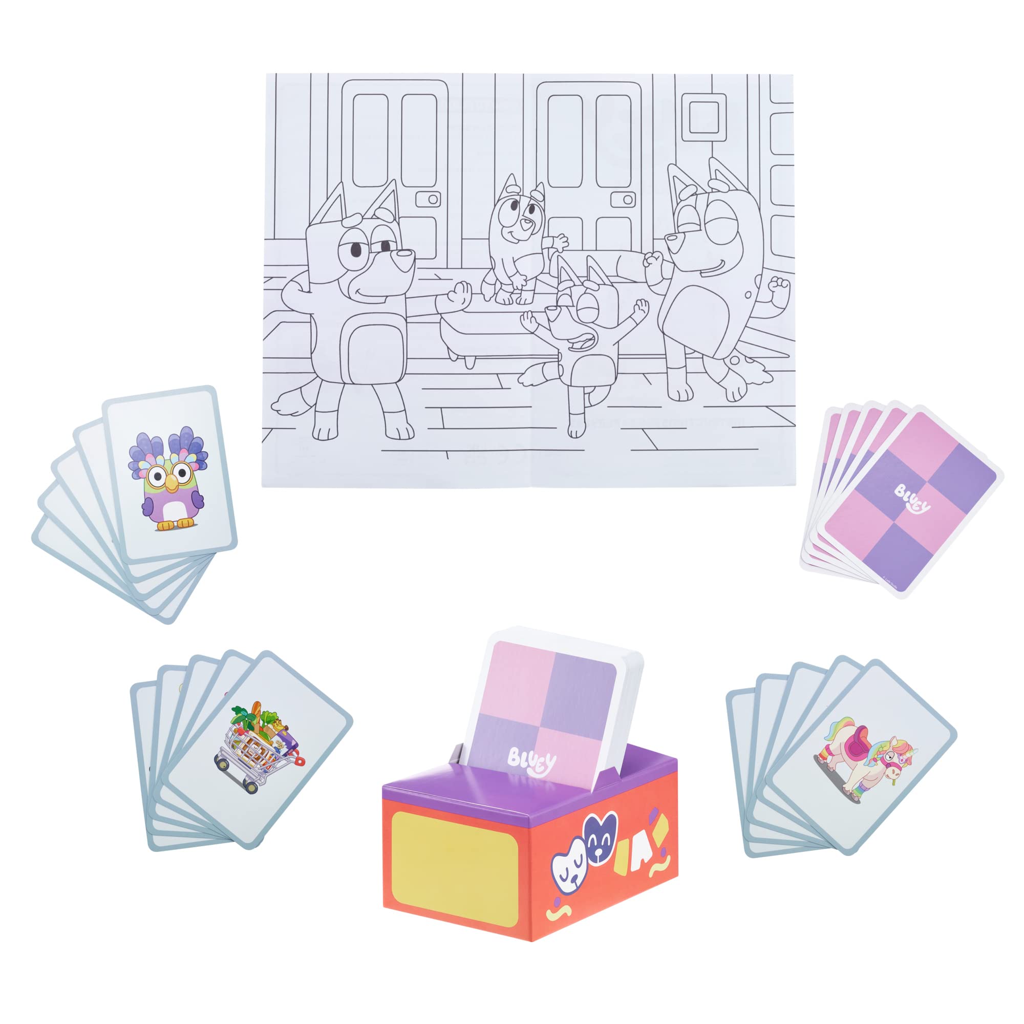 Foto 2 | Charades Game Bluey Con 60 Cartas De Gran Tamaño Para Más De 2 Jugadores - Venta Internacional.