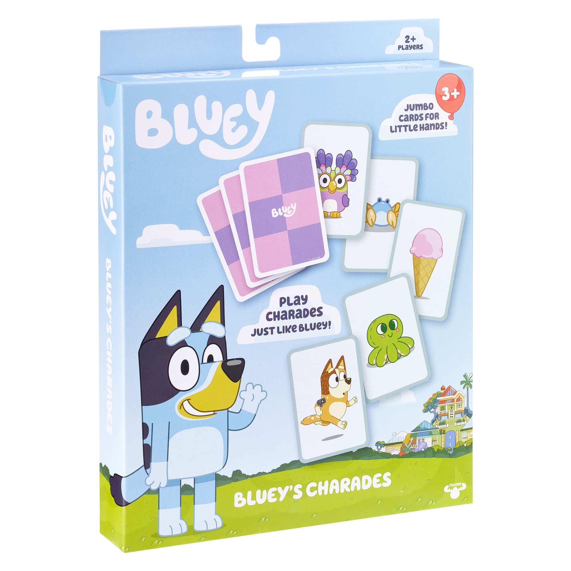 Foto 6 pulgar | Charades Game Bluey Con 60 Cartas De Gran Tamaño Para Más De 2 Jugadores - Venta Internacional.