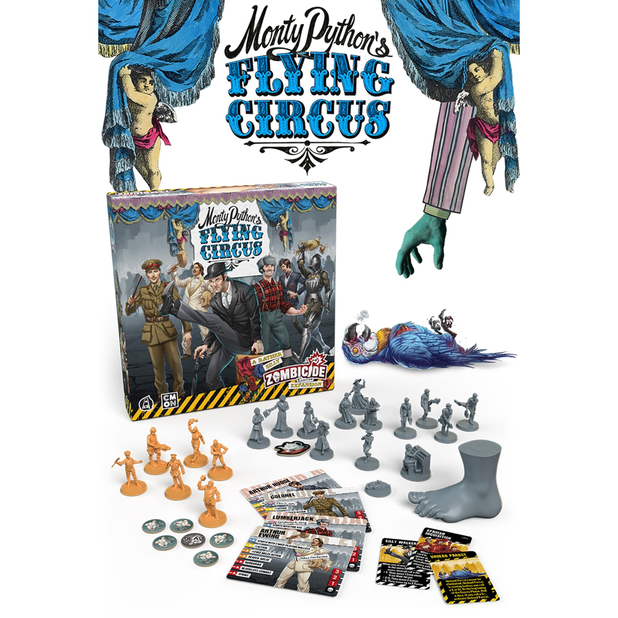 Foto 4 | Juego De Mesa Zombicide Monty Python's Flying Circus Cmon - Venta Internacional.