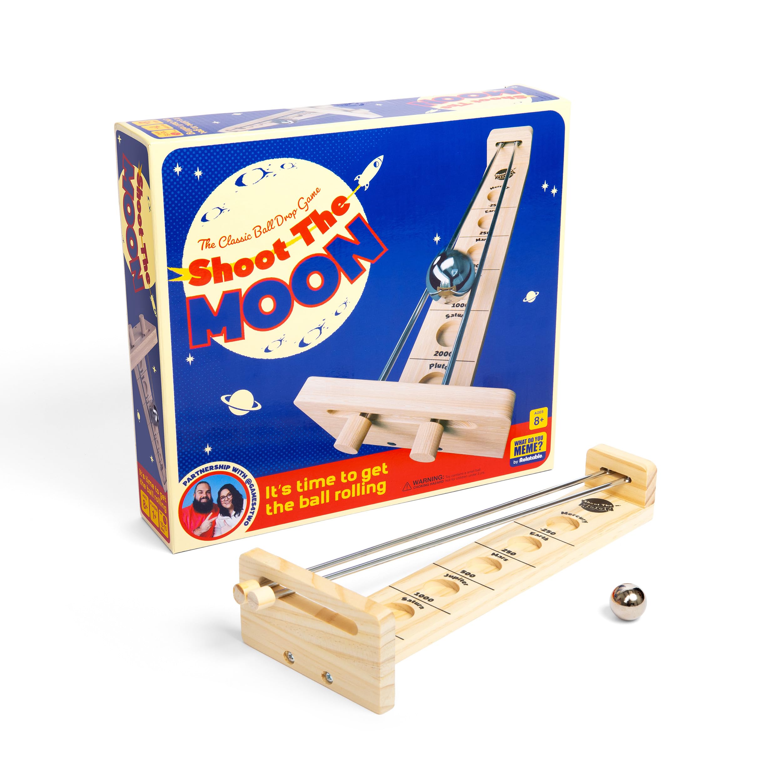 Foto 2 pulgar | Juego De Equilibrio Shoot The Moon Con Moon Ball De Relable - Venta Internacional.