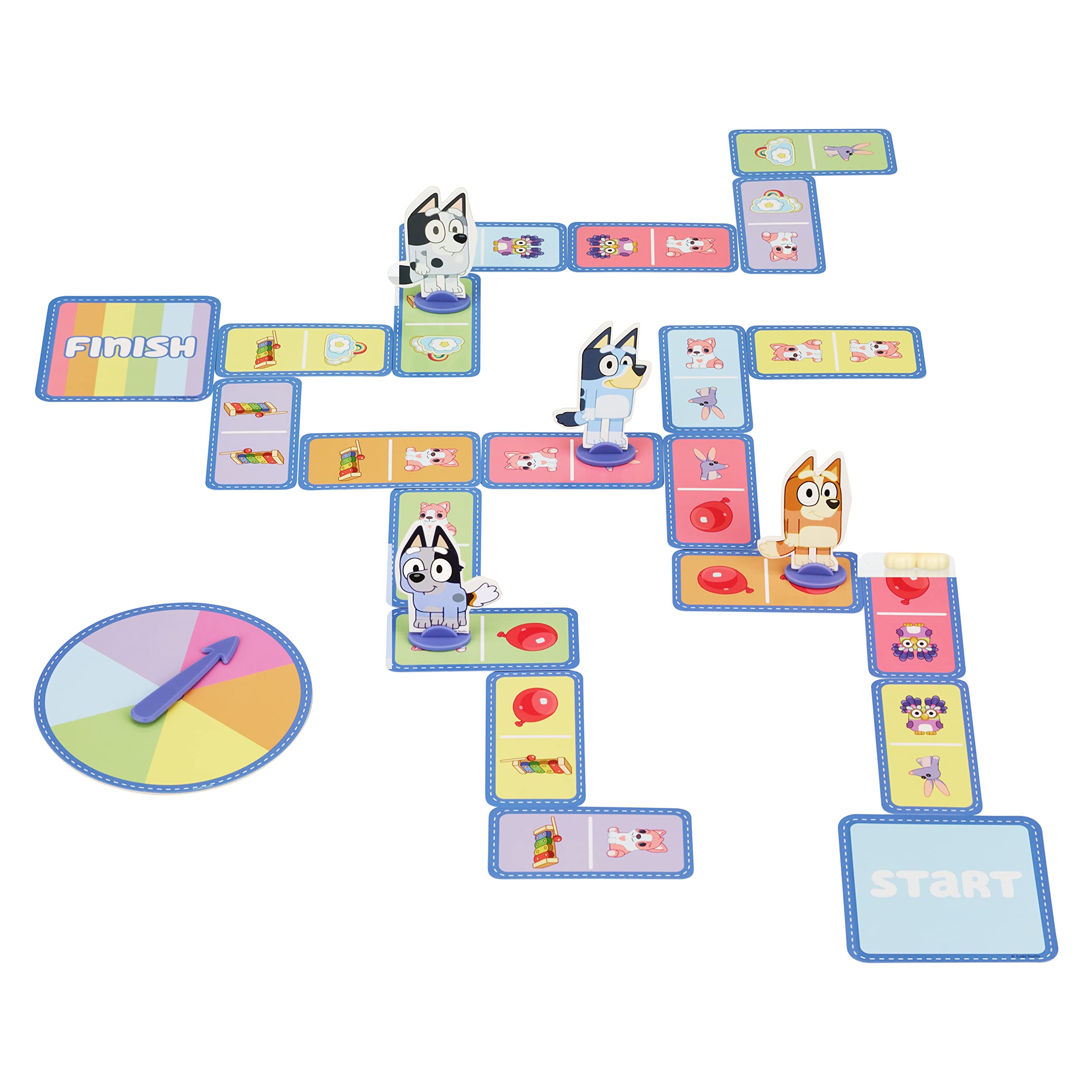 Foto 5 | Juego De Cartas Hopscotch Game Bluey Hopscotch Race De 3 Años O Más - Venta Internacional.