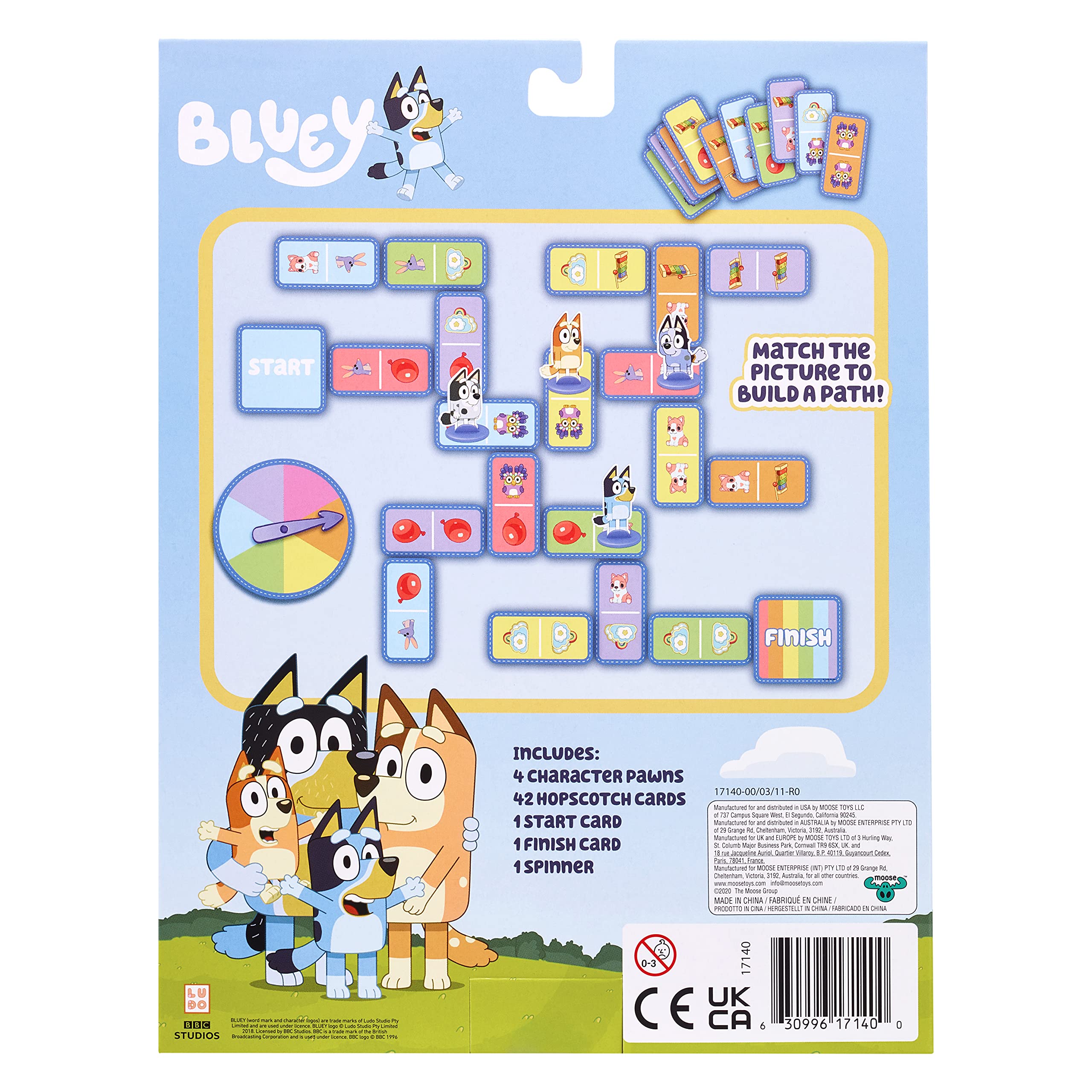 Foto 8 pulgar | Juego De Cartas Hopscotch Game Bluey Hopscotch Race De 3 Años O Más - Venta Internacional.