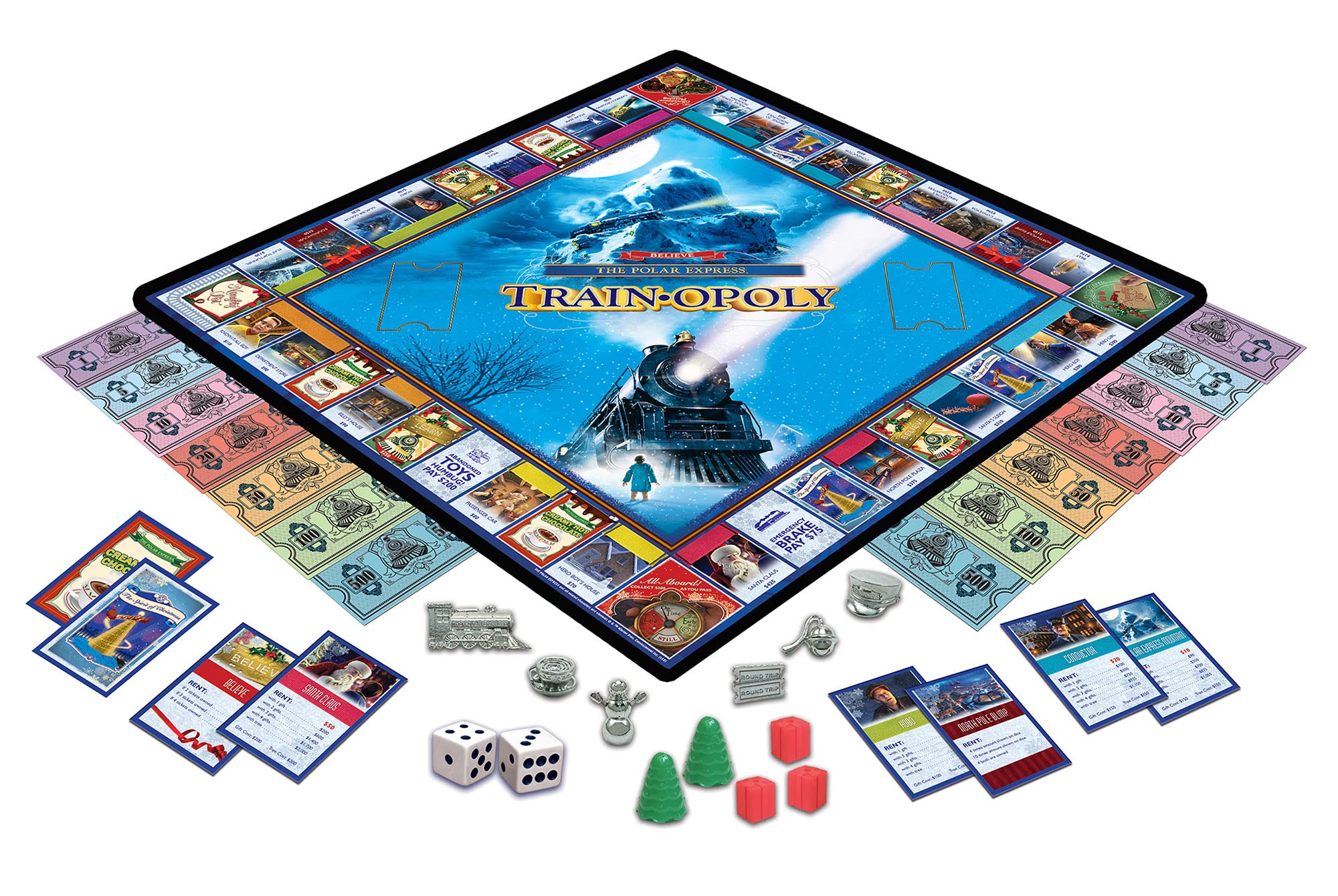 Foto 3 pulgar | Juego De Mesa Masterpieces Opoly The Polar Express Train - Venta Internacional.