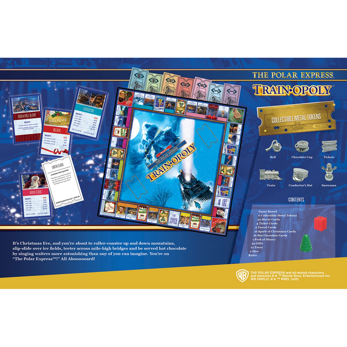 Foto 4 pulgar | Juego De Mesa Masterpieces Opoly The Polar Express Train - Venta Internacional.
