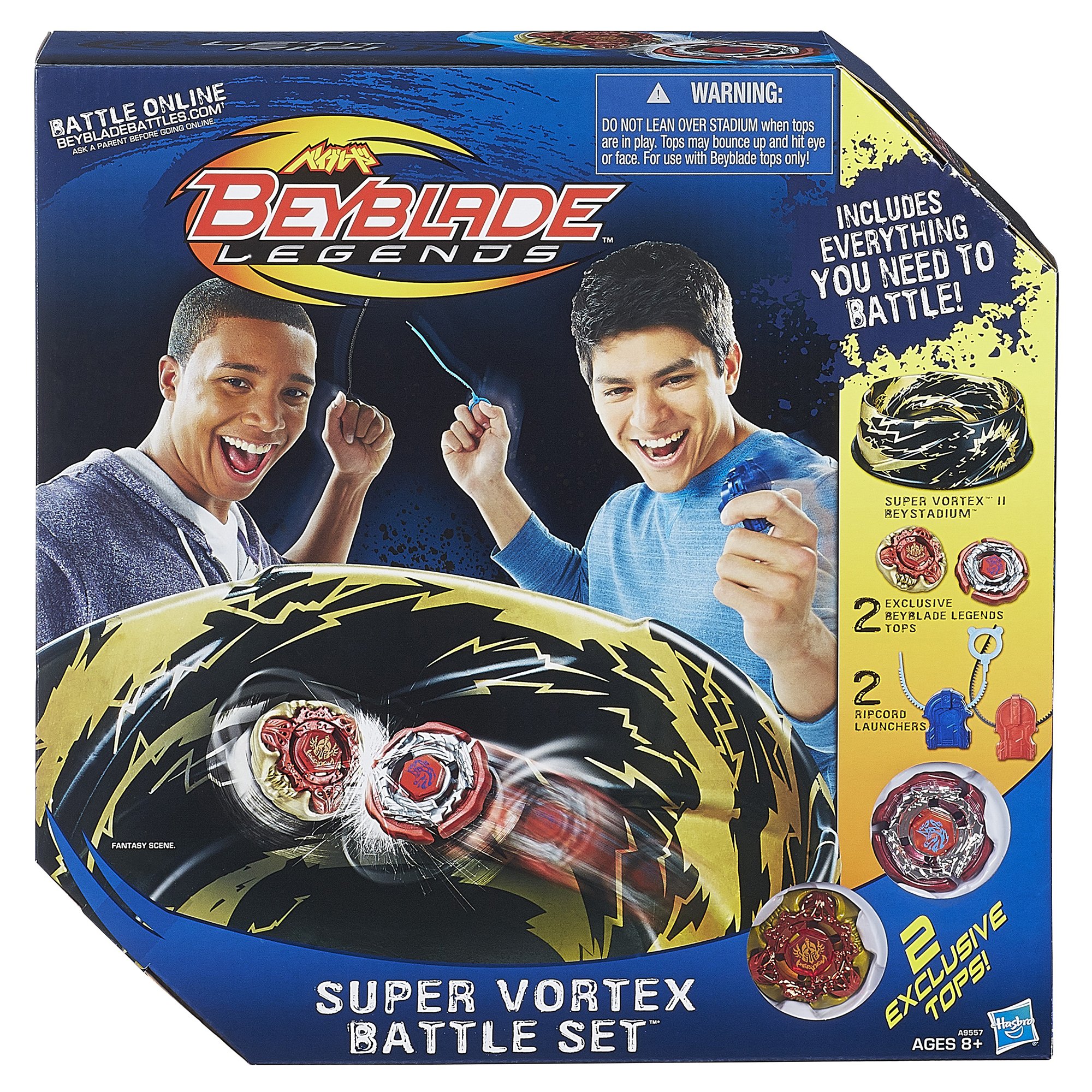 Foto 3 pulgar | Set De Combate Beyblade Super Vortex Con 2 Camisetas Legends Y Beystadium - Venta Internacional.