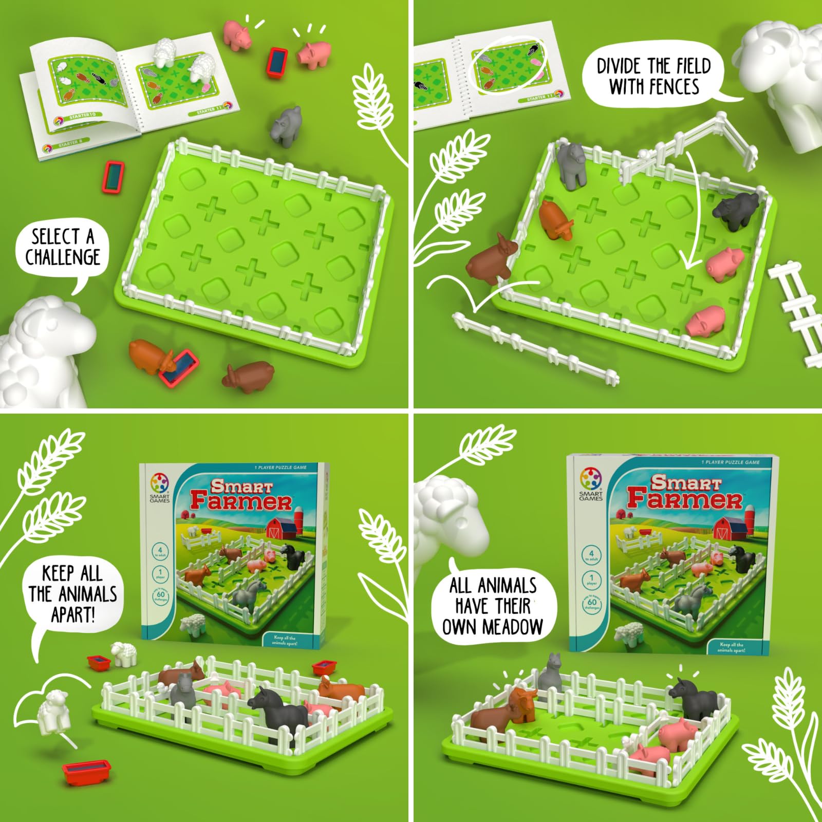 Foto 5 pulgar | Juego De Mesa Smartgames Smart Farmer Fun Stem Cognitive 4+ - Venta Internacional.