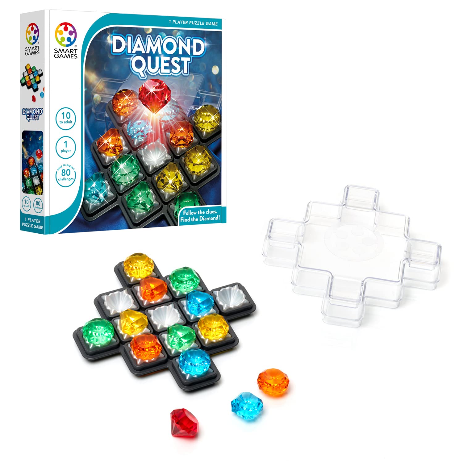 Juego De Deducción Smartgames Diamond Quest 80 Challenges 10+ - Venta Internacional.