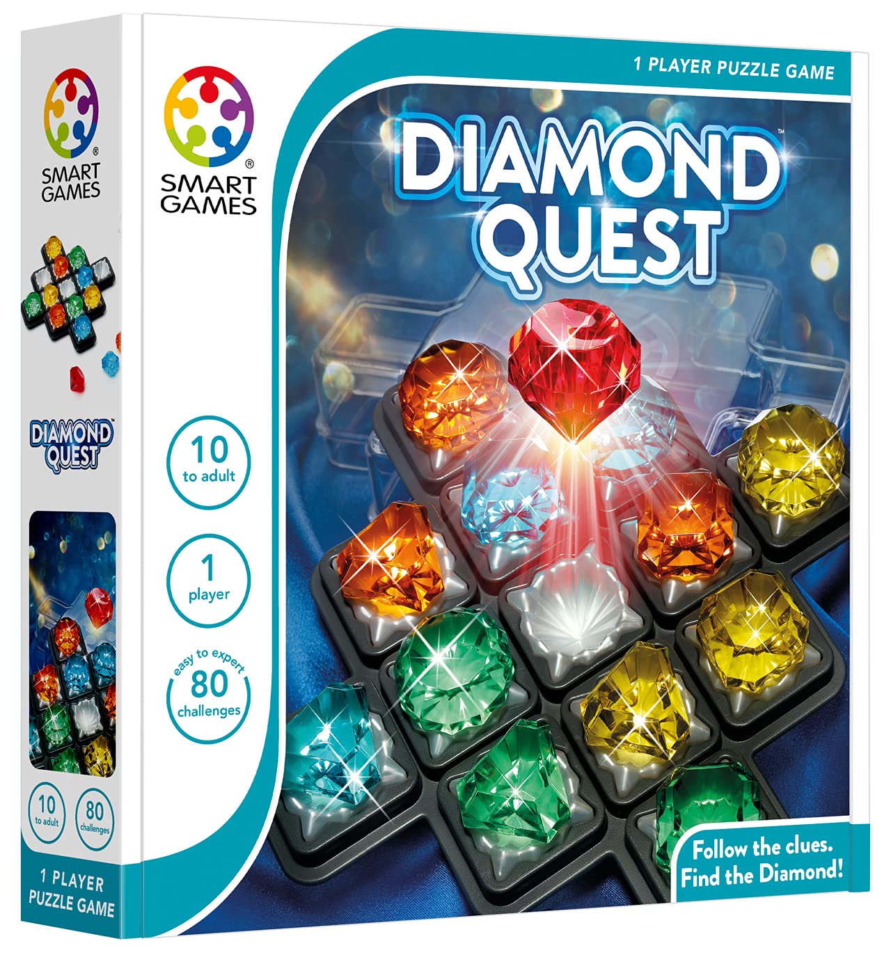 Foto 3 pulgar | Juego De Deducción Smartgames Diamond Quest 80 Challenges 10+ - Venta Internacional.