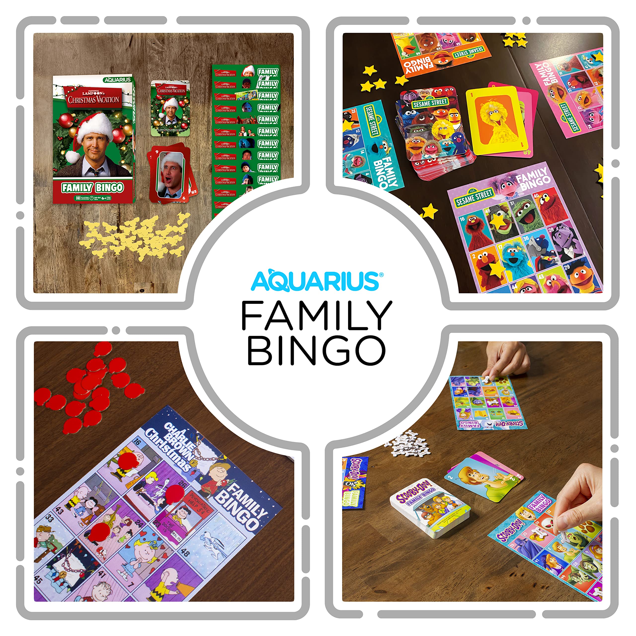 Foto 5 pulgar | Juego De Bingo Aquarius Christmas Vacation Family Con 18 Cartas - Venta Internacional.