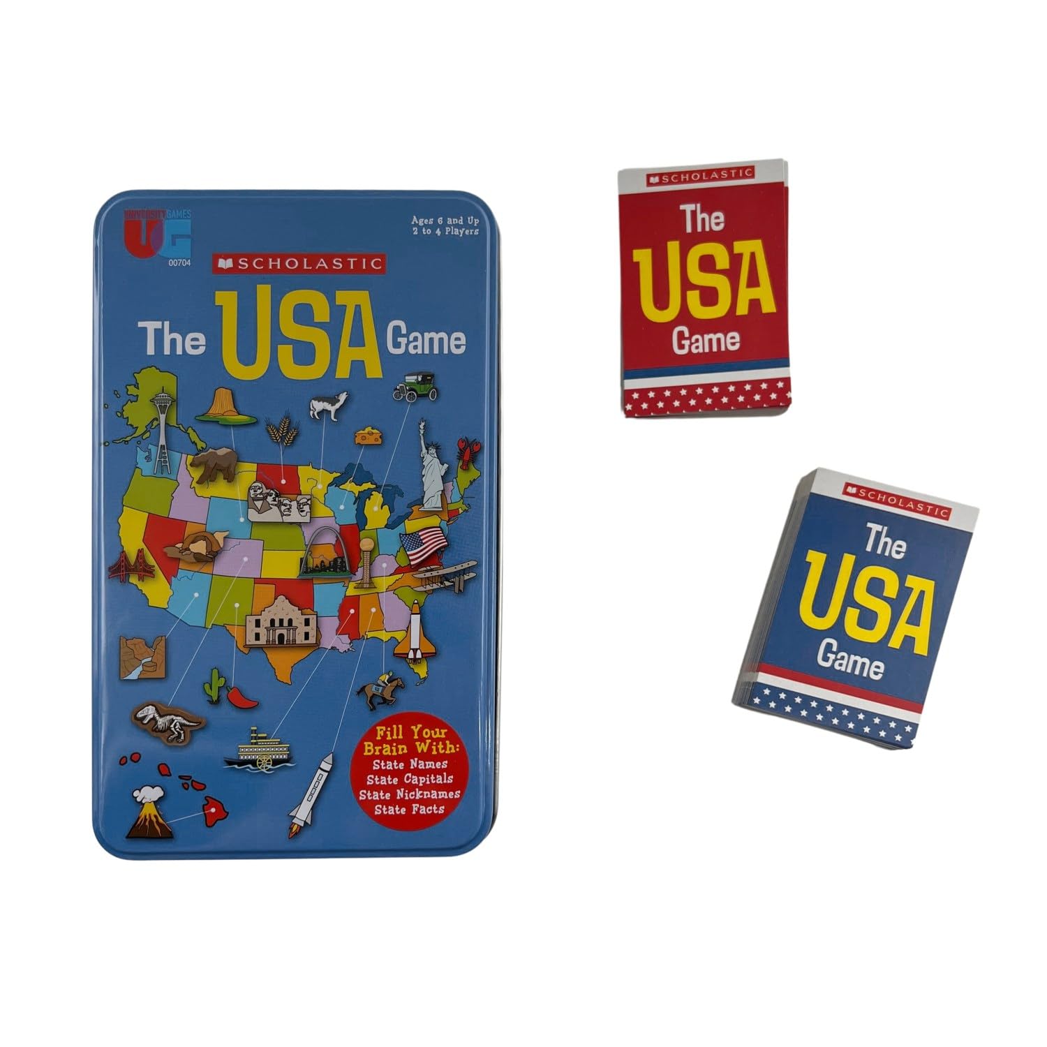 Foto 4 pulgar | Geografía Educativa De Game Tin Scholastic Usa De 6 A 99 Años - Venta Internacional.