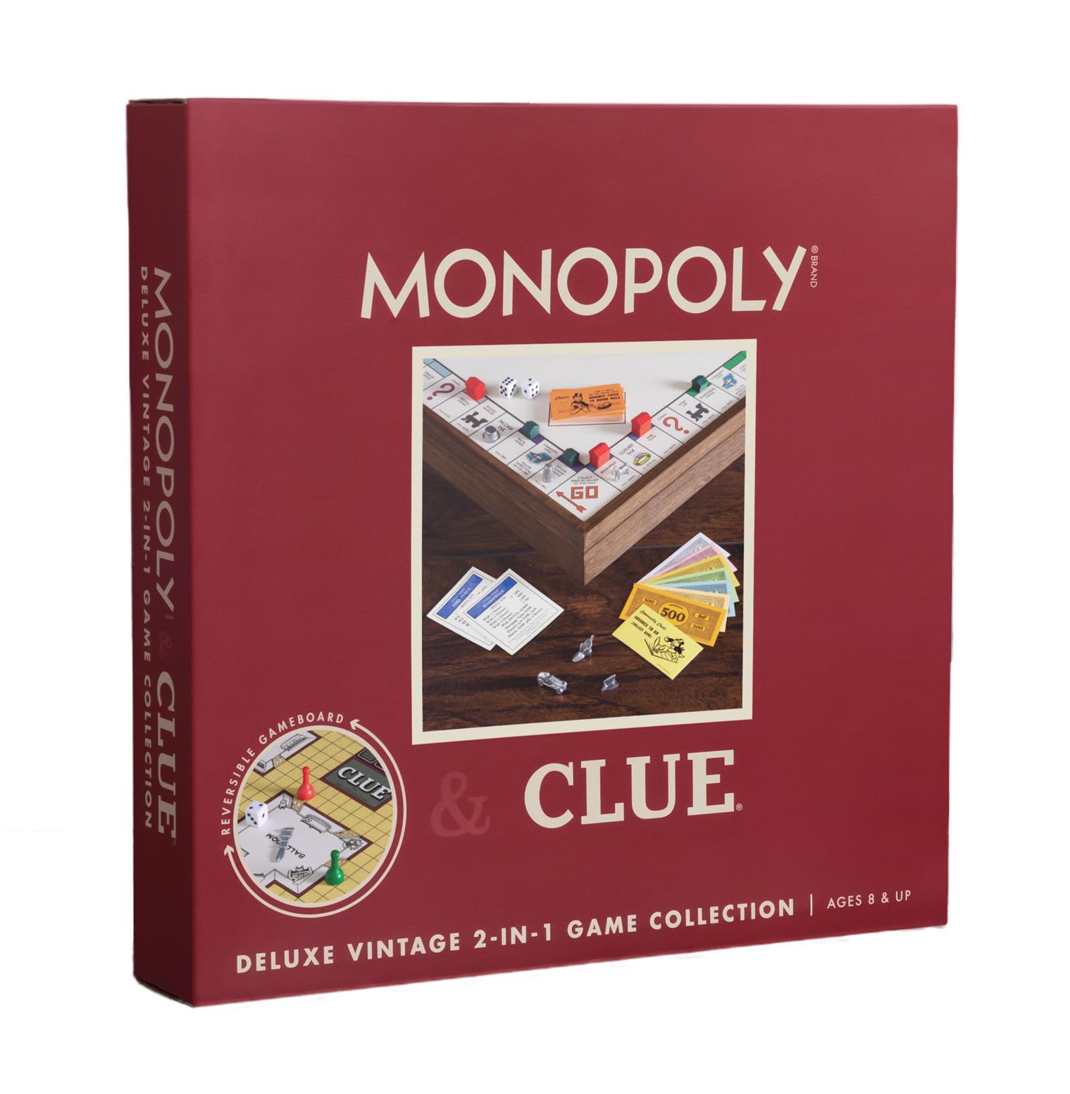 Foto 2 pulgar | Juego De Mesa Ws Game Company Monopoly Y Clue 2 En 1 Deluxe - Venta Internacional.