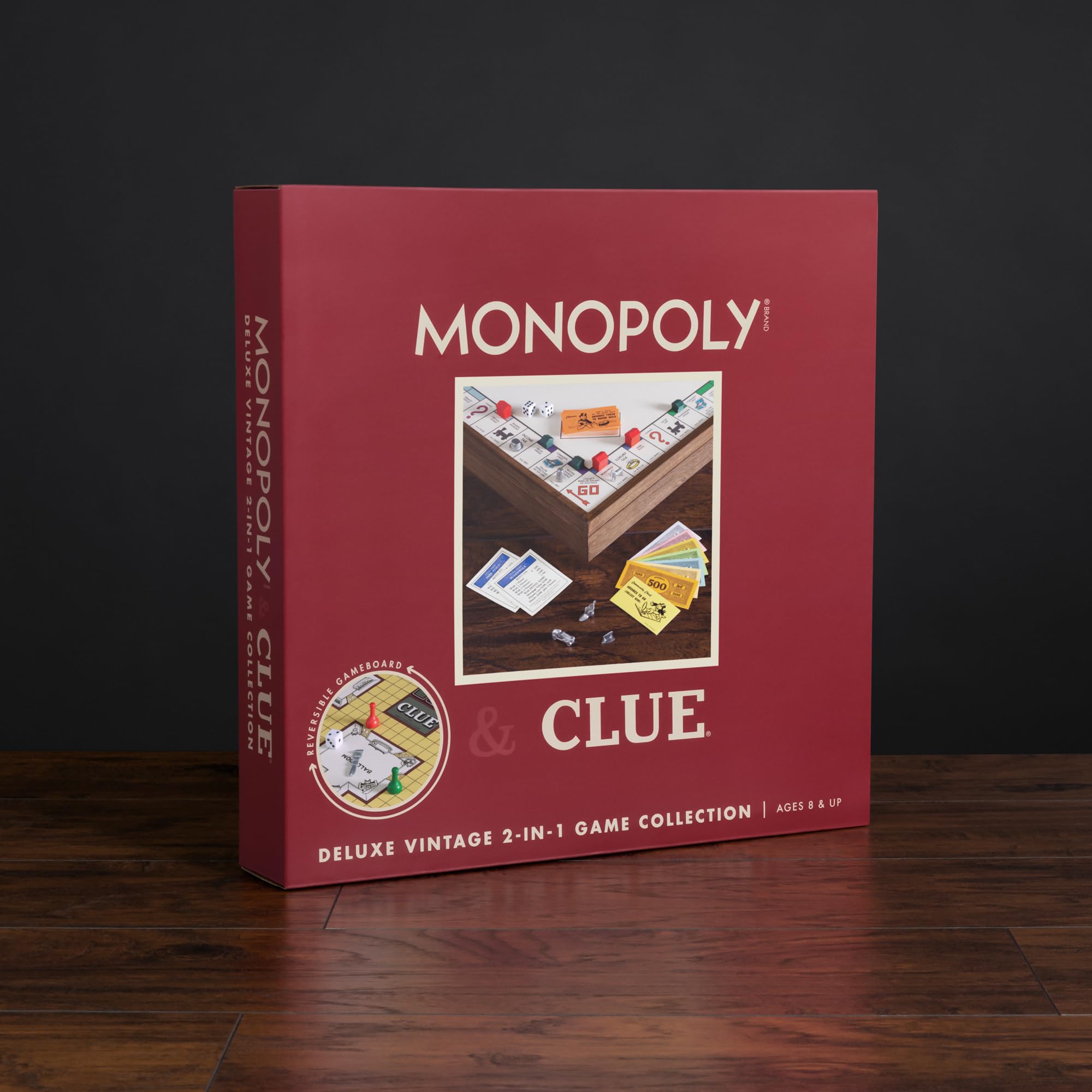 Foto 7 pulgar | Juego De Mesa Ws Game Company Monopoly Y Clue 2 En 1 Deluxe - Venta Internacional.