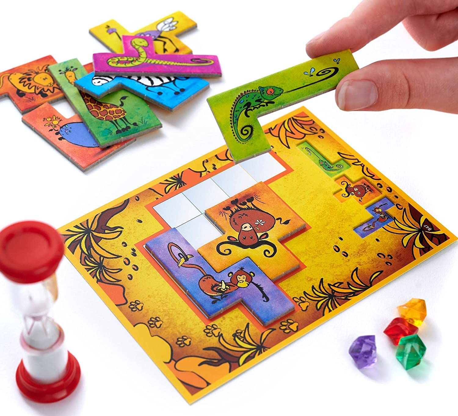 Foto 4 pulgar | Juego De Mesa Thames & Kosmos Ubongo Junior Con Ilustraciones De Animales - Venta Internacional.