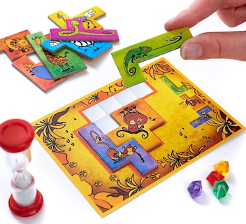 Foto 3 | Juego De Mesa Thames & Kosmos Ubongo Junior Con Ilustraciones De Animales - Venta Internacional.