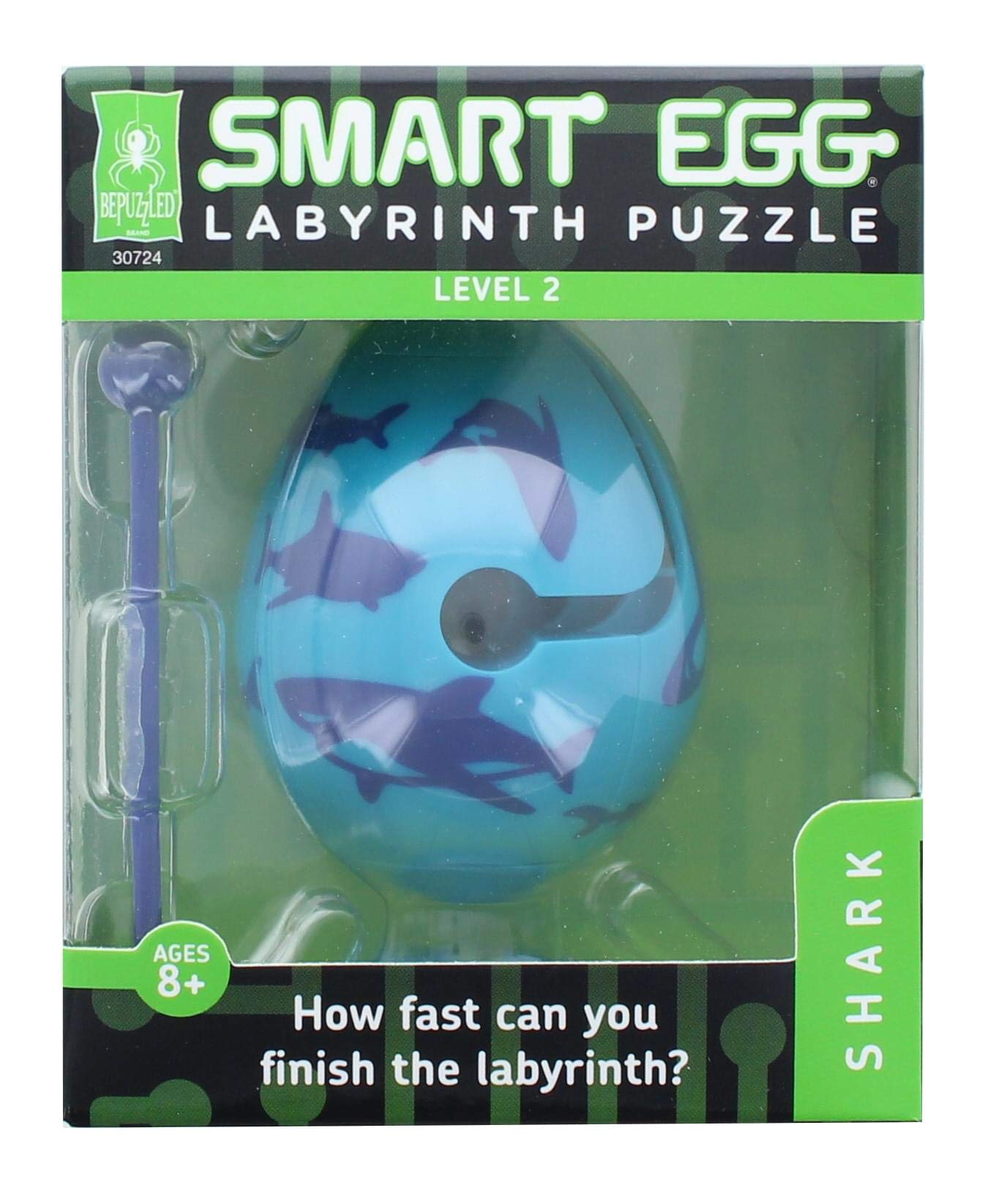 Foto 2 pulgar | Puzzle Maze Bepuzzled Shark Smart Egg Labyrinth Para Niños Mayores De 8 Años - Venta Internacional.