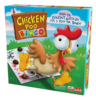 Foto 5 | Juego Goliath Chicken Poo Bingo Wind-up Chicken Desde Hace Más De 4 Años - Venta Internacional.