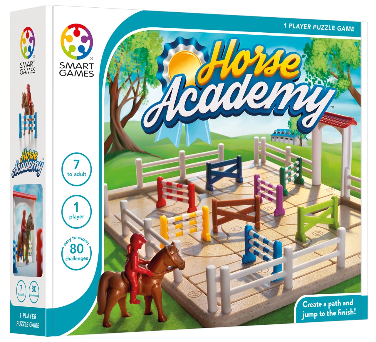 Foto 3 pulgar | Juego Smartgames Horse Academy Path-building 80 Desafíos - Venta Internacional.