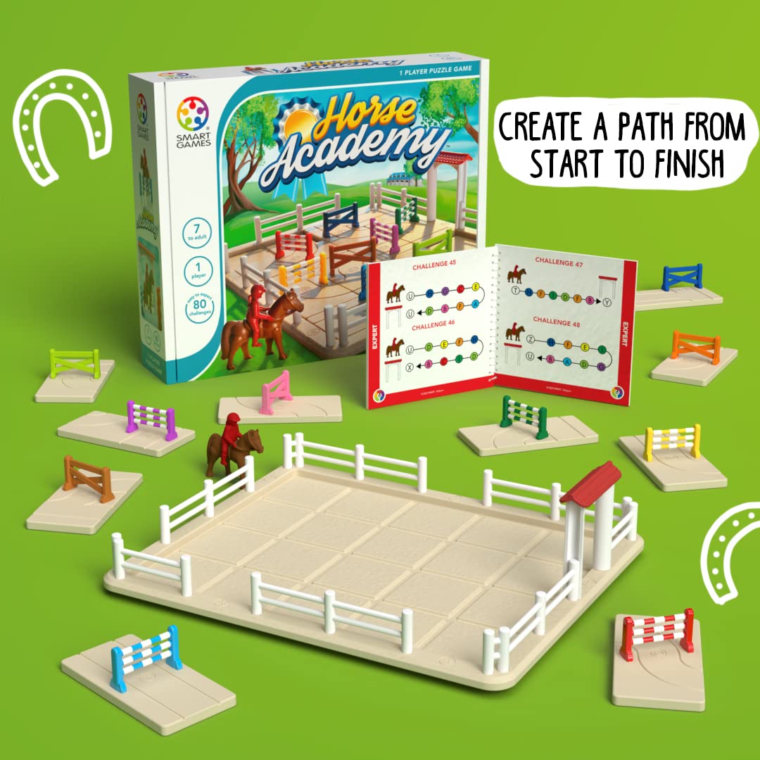 Foto 6 | Juego Smartgames Horse Academy Path-building 80 Desafíos - Venta Internacional.
