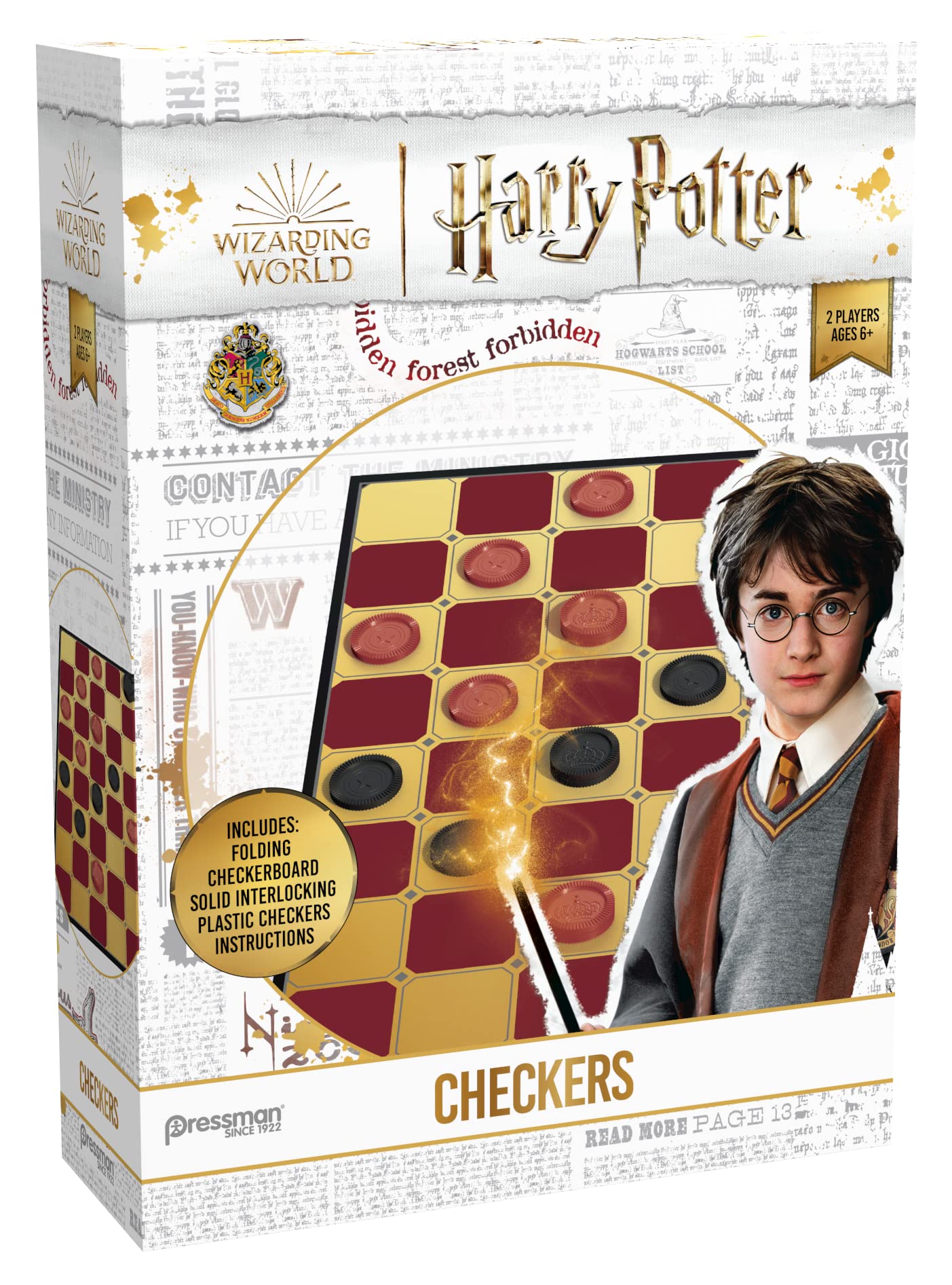 Foto 2 pulgar | Tabla Plegable De Harry Potter De Checkers Game Pressman (más De 6 Años) - Venta Internacional.