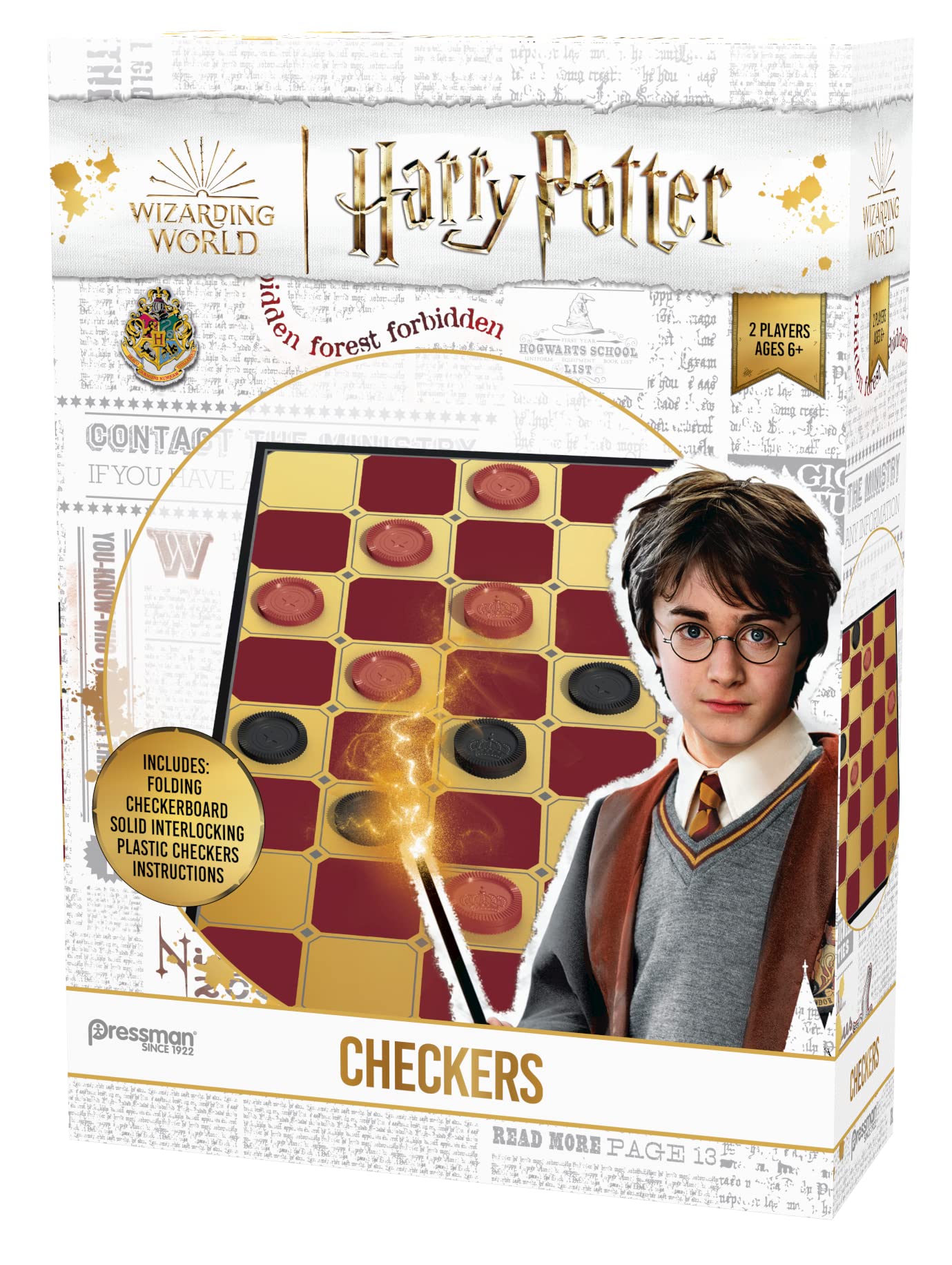 Foto 5 pulgar | Tabla Plegable De Harry Potter De Checkers Game Pressman (más De 6 Años) - Venta Internacional.