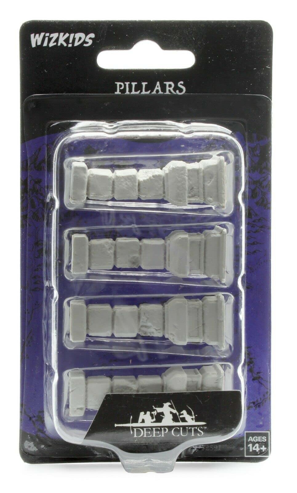 Foto 2 pulgar | Miniatures Terrain Wizkids Deep Cuts, Sin Pintar, Wave 3 Pilares - Venta Internacional.