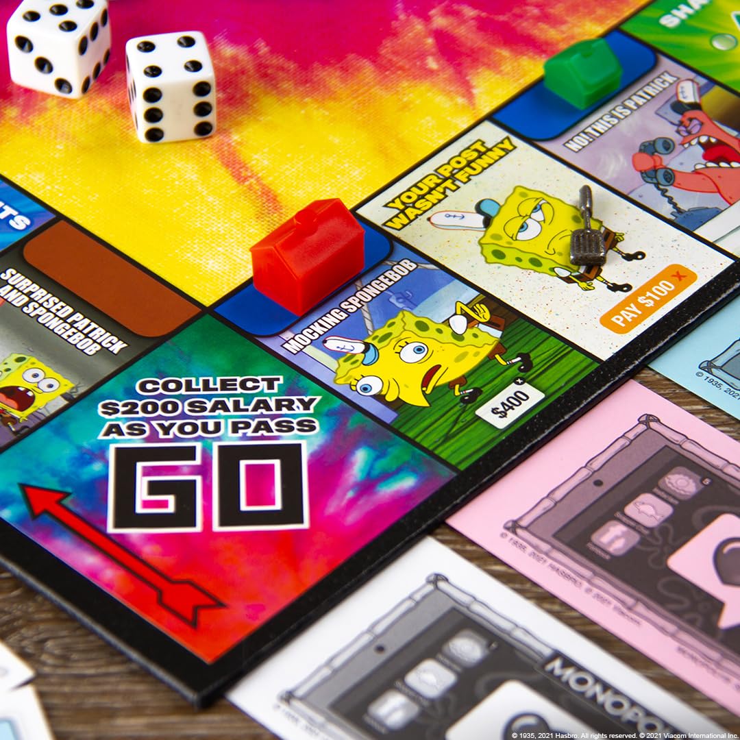 Foto 3 pulgar | Juego De Mesa Monopoly Spongebob Squarepants Meme Edition - Venta Internacional.