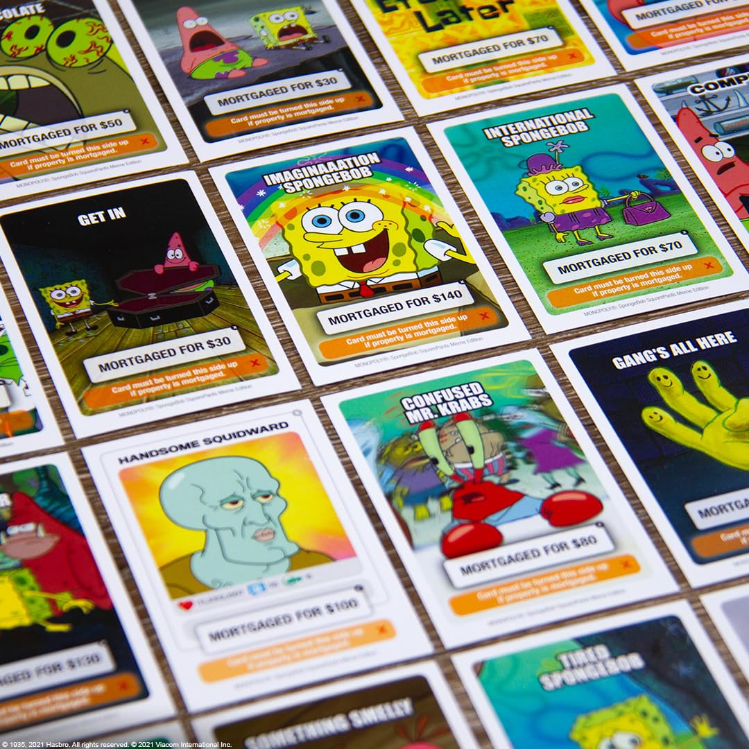 Foto 7 pulgar | Juego De Mesa Monopoly Spongebob Squarepants Meme Edition - Venta Internacional.