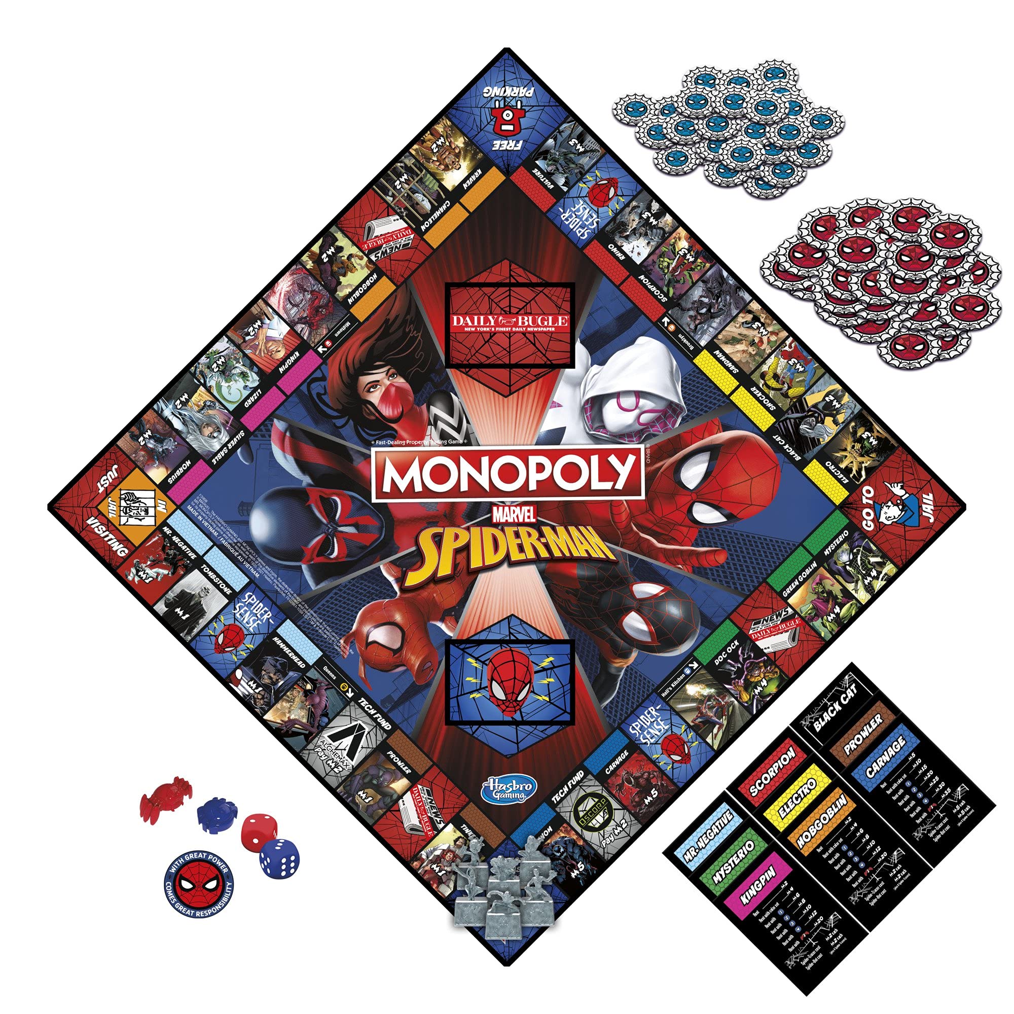Foto 4 pulgar | Juego De Mesa Hasbro Gaming Monopoly Spider-man 8+ Years - Venta Internacional.