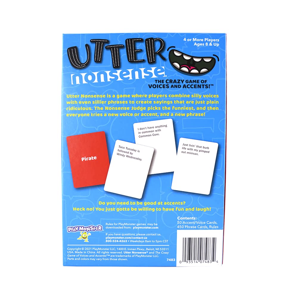 Foto 4 | Juego Playmonster Utter Nonsense Voices Accents Family Fun - Venta Internacional.