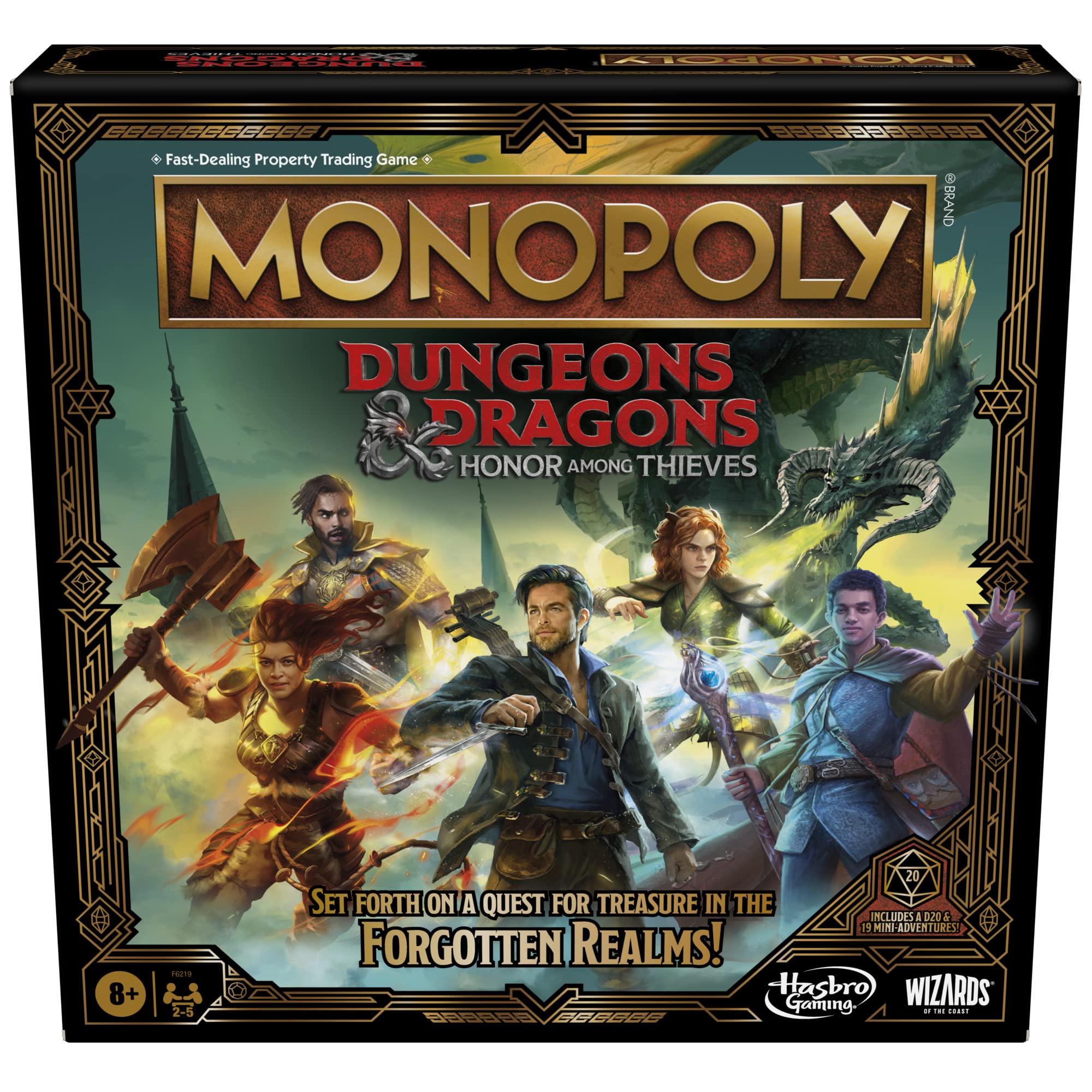 Foto 1 | Juego De Mesa Hasbro Gaming Monopoly Dungeons & Dragons - Venta Internacional.