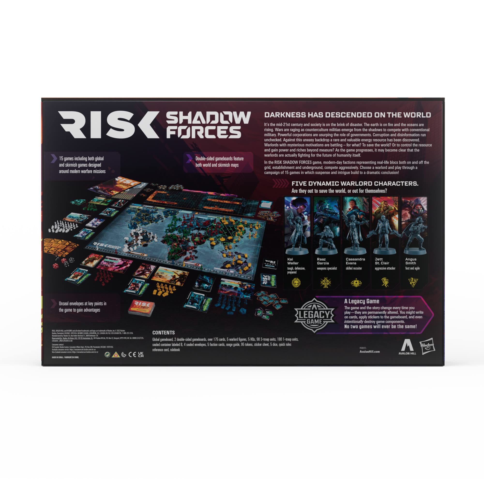 Foto 3 pulgar | Juego De Mesa De Estrategia Hasbro Gaming Risk Shadow Forces - Venta Internacional.