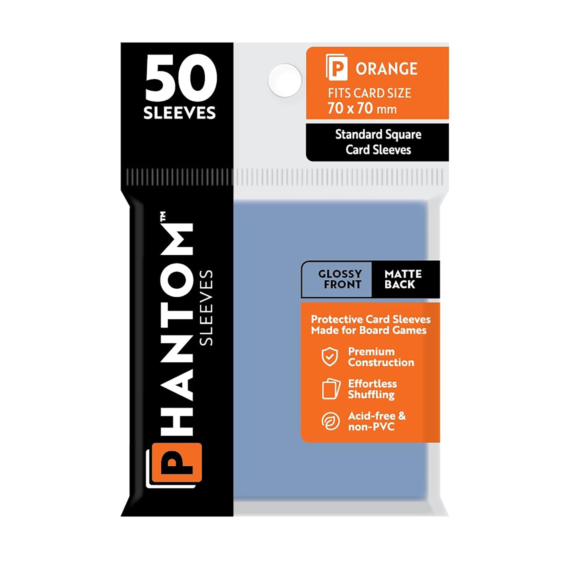 Foto 2 pulgar | Fundas Para Cartas Capstone Games Phantom Orange, 70 X 70 Mm, Paquete De 50 - Venta Internacional.