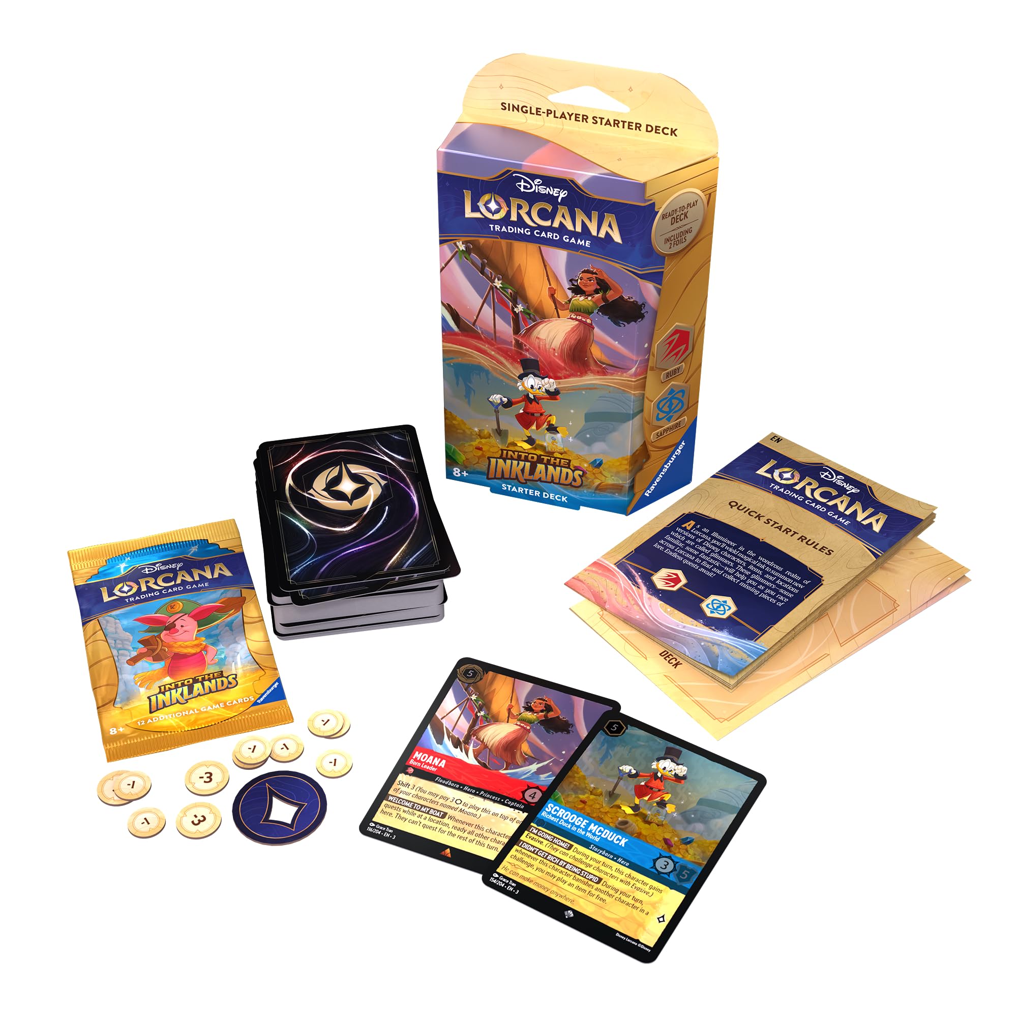 Foto 2 pulgar | Juego De Cartas Coleccionables Starter Deck Ravensburger Disney - Venta Internacional.